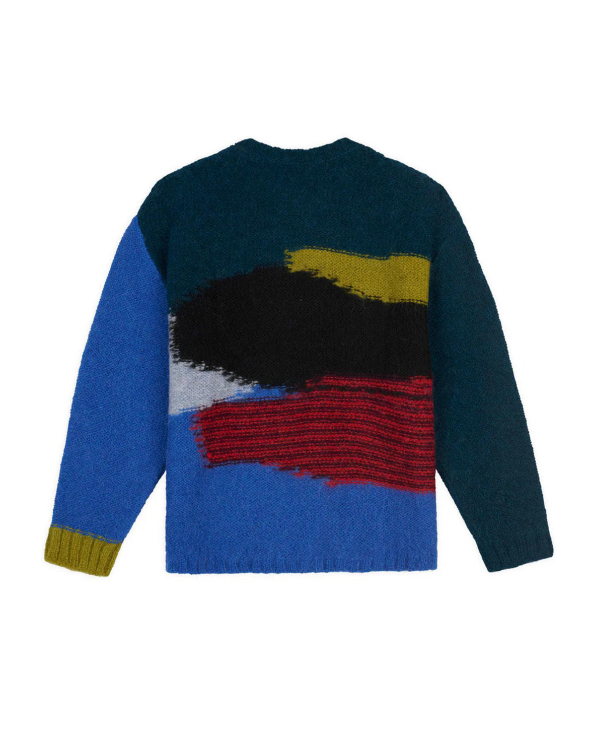 BOXY KNIT SWEATER in Blue Multi Color | Women's Oversized Chunky Knit Pullover | Perfect for Fall & Winter Outfits, Casual Wear and Cozy Home Style