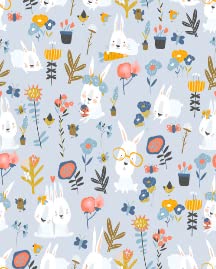 Cute Cartoon Bunnies and Color