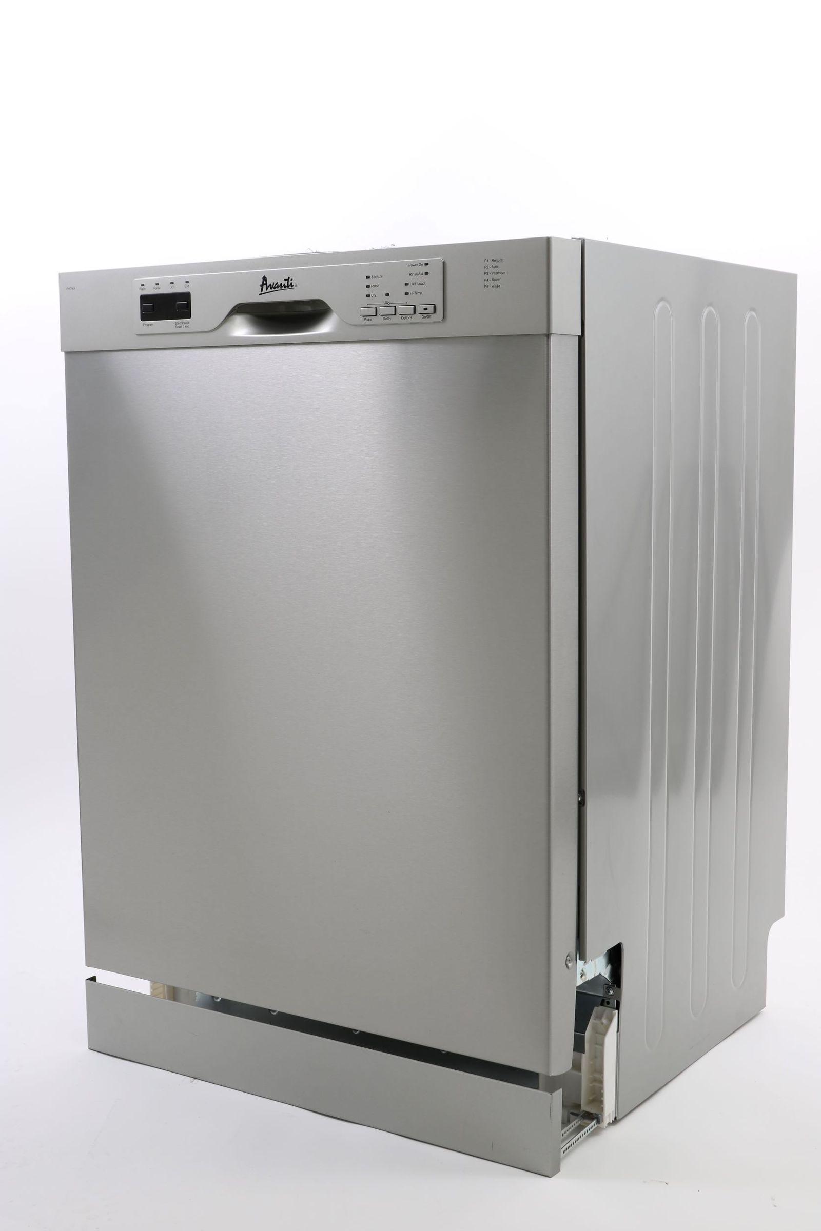 Avanti DWF24V3S 24 Inch Built-In Dishwasher - Energy Star Certified, Ultra Quiet Operation, Stainless Steel Interior - Perfect for Modern Kitchens and Small Spaces