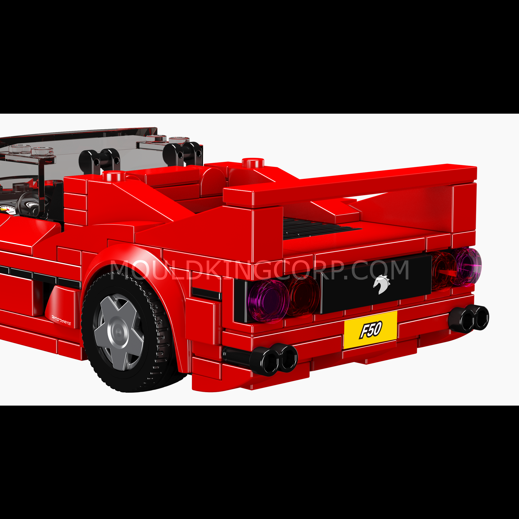 Mould King 27066 F50 Car Model Building Set - 352 Piece Sports Car Construction Toy Kit for Adults & Kids | DIY Assembly, Collector's Display, Gift for Car Enthusiasts | Perfect for Home Decoration, Office Desk Display, and STEM Learning Activities