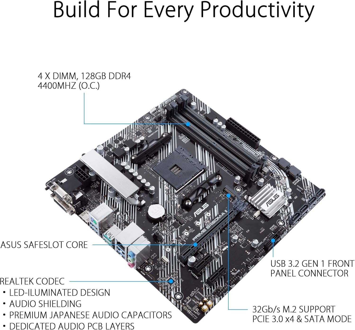 AMD Ryzen 5 5500 6-Core 12-Thread Desktop Processor with ASUS Prime B450M-A II AM4 Micro ATX Motherboard Bundle - Gaming PC Build, Streaming & Productivity Setup