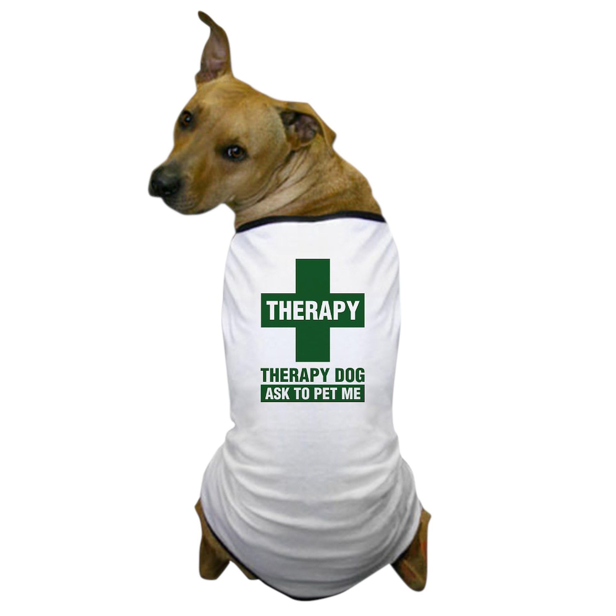 Therapy Dog ID T-Shirt for Pets - Funny Dog Costume & Pet Clothing - Perfect for Training, Walks, and Vet Visits