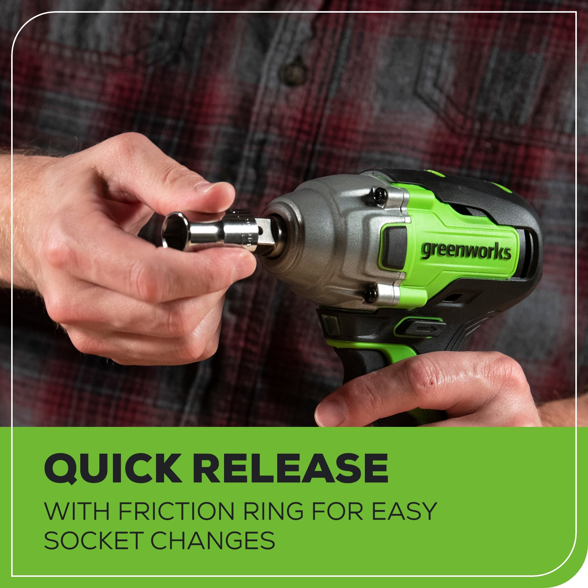 24V 1/2 Inch Cordless Battery Impact Wrench Kit with 4.0Ah Lithium-Ion Battery & Fast Charger - Heavy Duty Automotive & DIY Tool for Tire Changes, Construction, and Mechanical Repairs