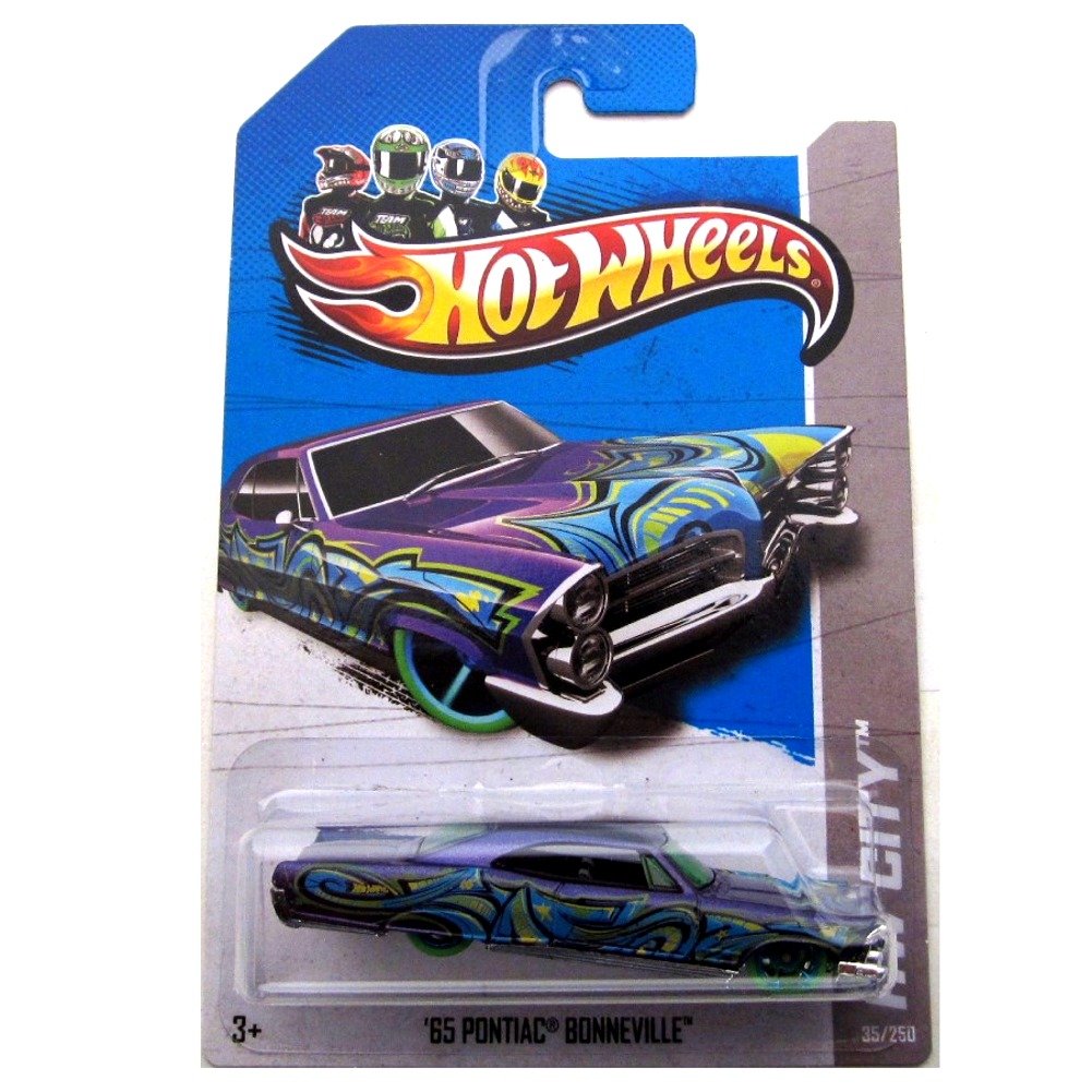 Hot Wheels 2013 HW City '65 Pontiac Bonneville Diecast Car 1:64 Scale 35/250 Limited Edition - Perfect for Collectors, Display, and Kids Play