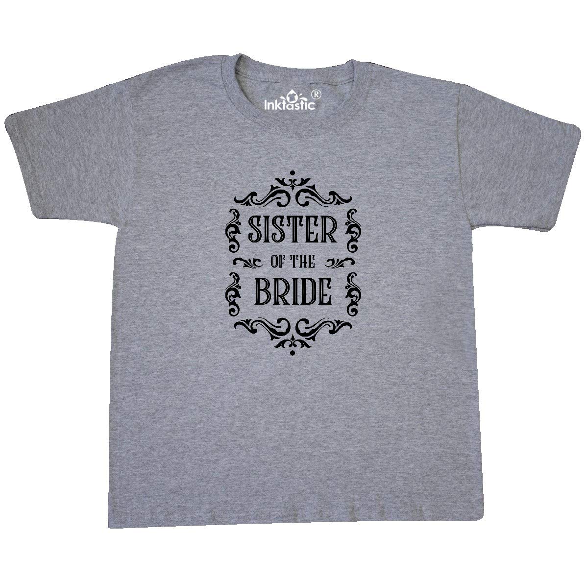 Inktastic Sister of The Bride Youth T-Shirt - Cute Wedding Party Outfit for Girls - Perfect for Bridesmaids, Flower Girls & Special Occasions