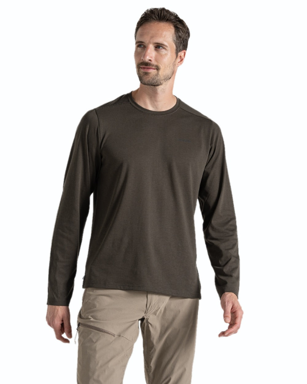 Craghoppers Men's Nosilife Abel Long Sleeved T-Shirt - Insect Repellent Outdoor Shirt for Hiking, Camping & Travel