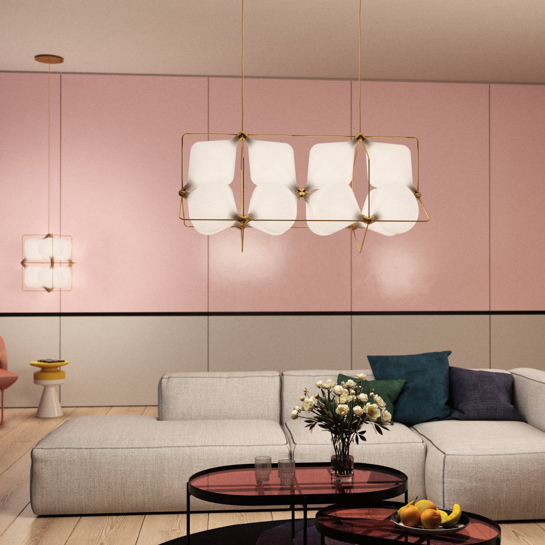 Stylish Clover Pendant Lamp - Modern 4-Leaf Clover Design Ceiling Light Fixture for Kitchen Island, Dining Room & Bedroom Decor