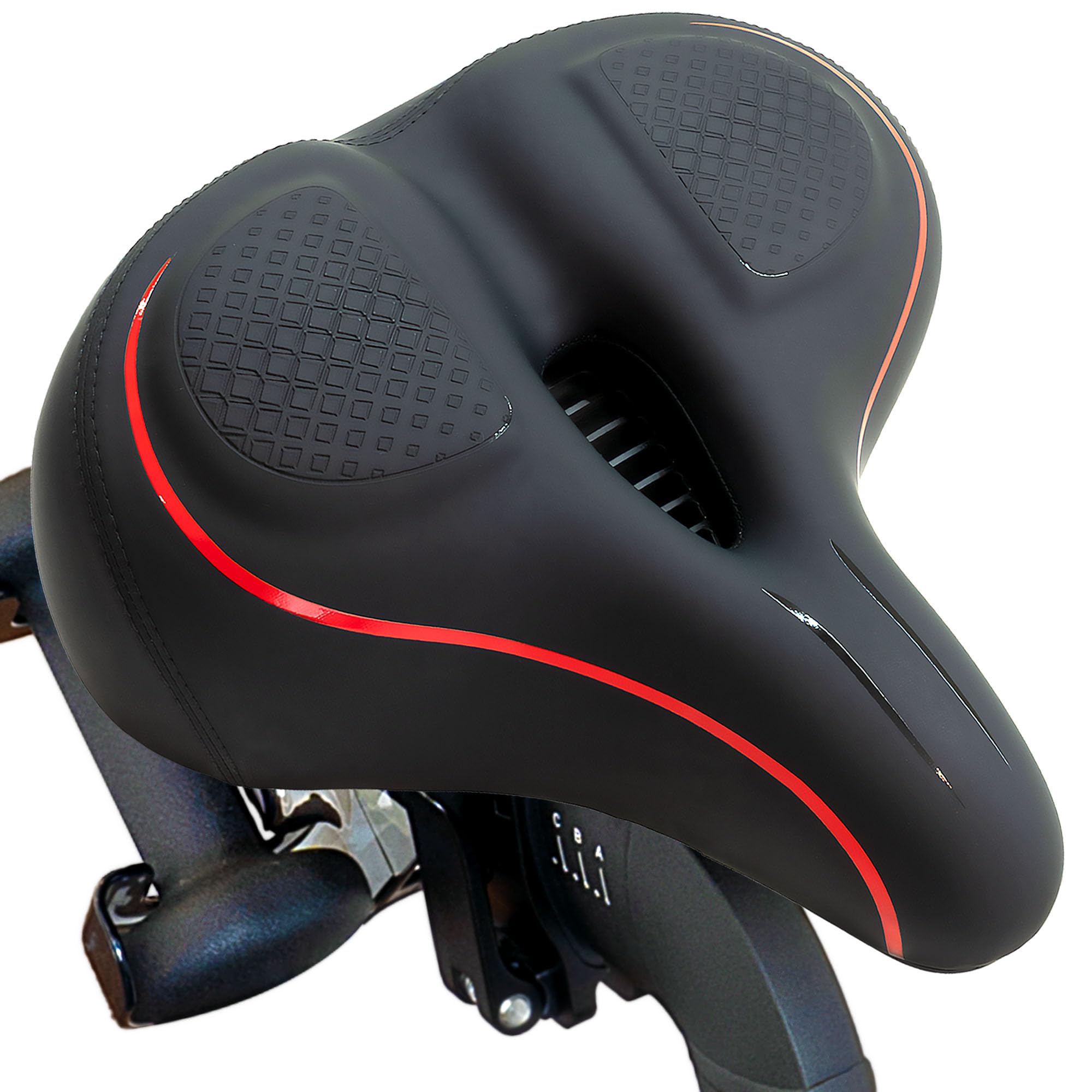 TrubliFit Replacement Seat for Peloton Bike & Bike+ - Extra Wide Comfortable Bike Saddle for Indoor Cycling - Perfect for Home Gym Workouts & Spin Classes
