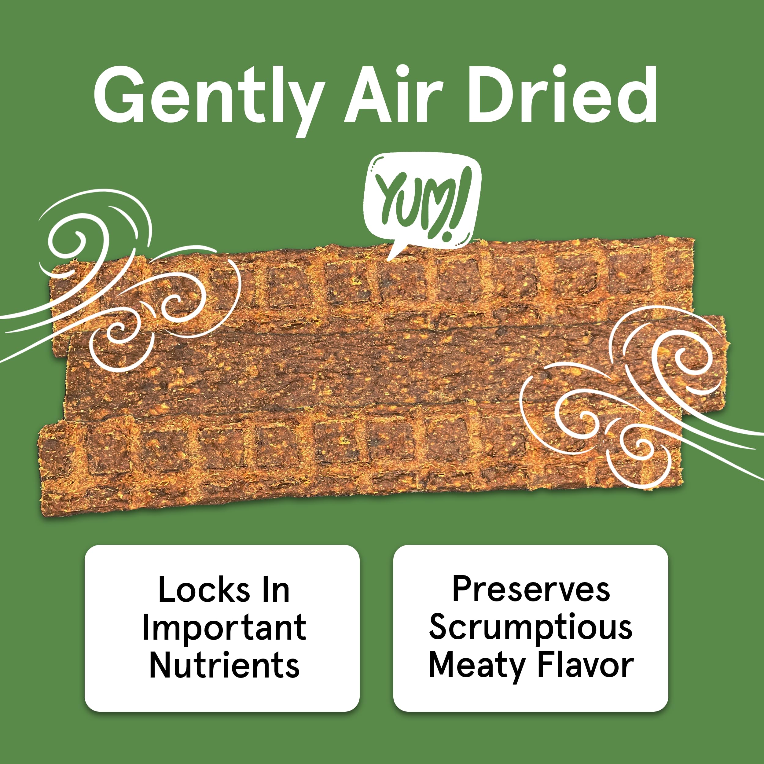 Premium Grain-Free Beef Jerky Dog Treats - 8 All-Natural Air-Dried Strips Made with 95% Human-Grade Grass-Fed Free-Range Beef - Healthy Training Rewards & High-Protein Snacks for Small, Medium & Large Dogs - Perfect for Outdoor Adventures, Travel & Daily Training