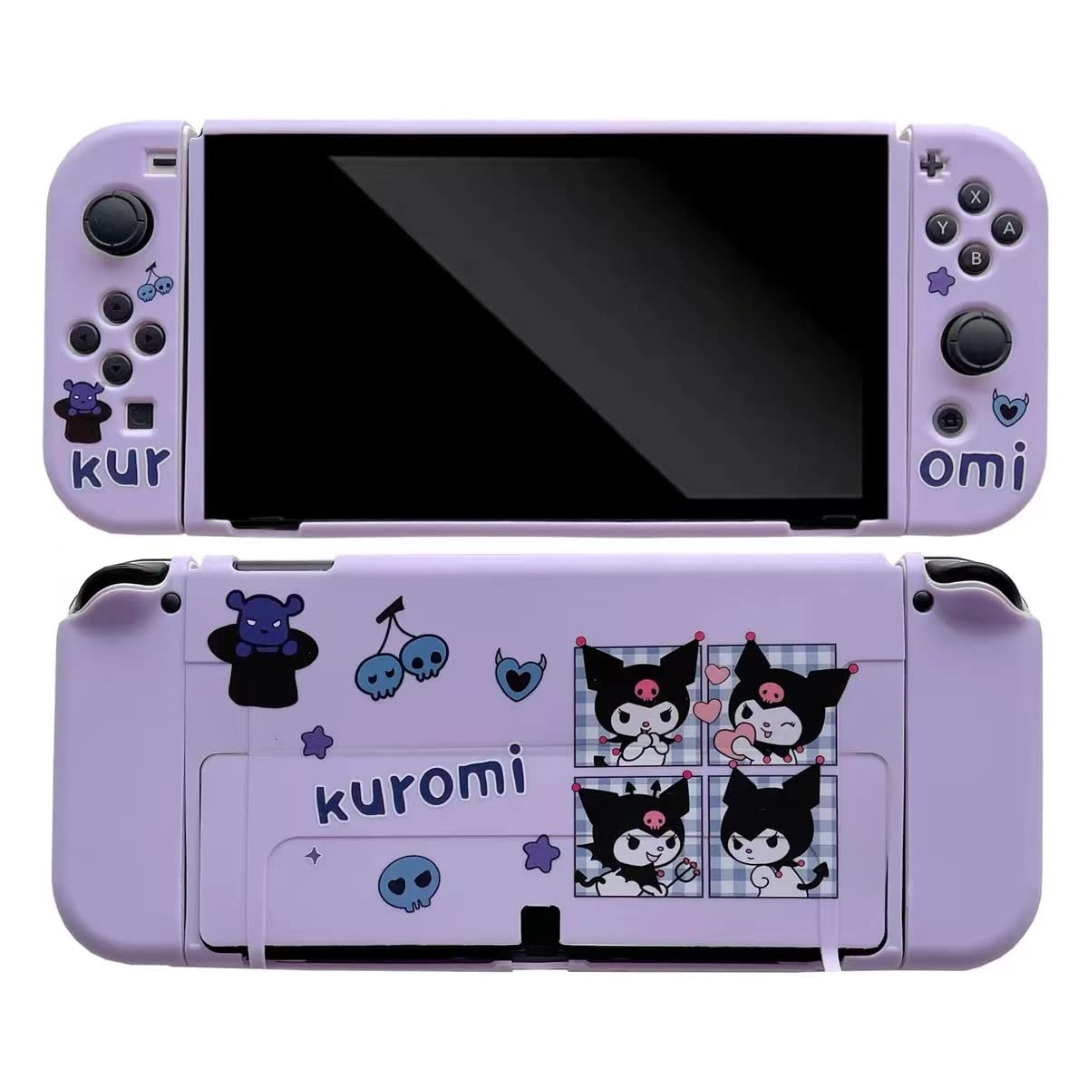 Premium Nintendo Switch OLED Case - Dockable Soft TPU Cover with Ergonomic Grip & Sparkle Skin Set | Protective Case for Joy-Con Controllers | Perfect for Gaming, Travel & Everyday Use