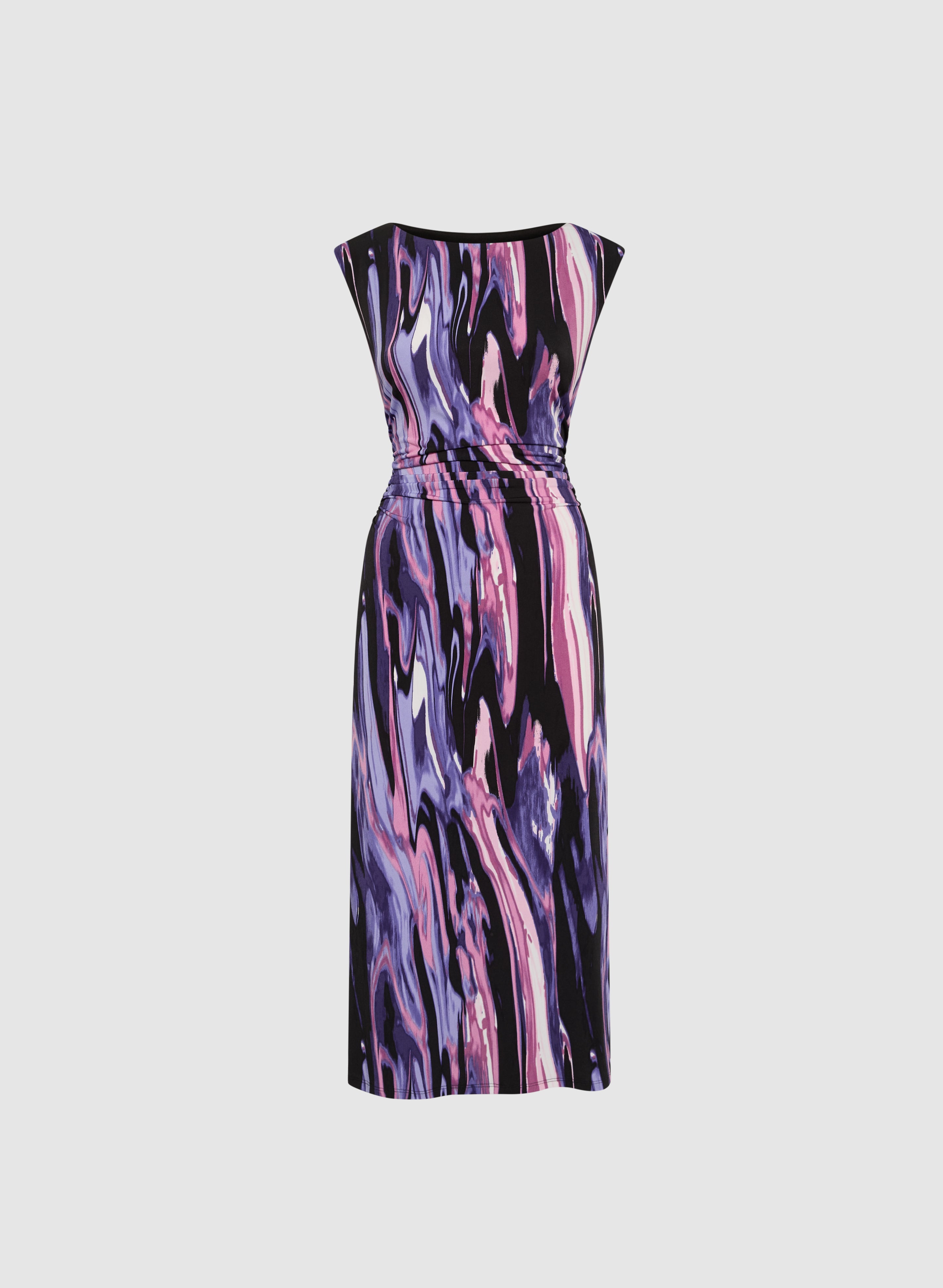 Stylish Brush Paint Print Dress for Women - Floral Art Design Casual Summer Dress for Parties, Dates & Vacations