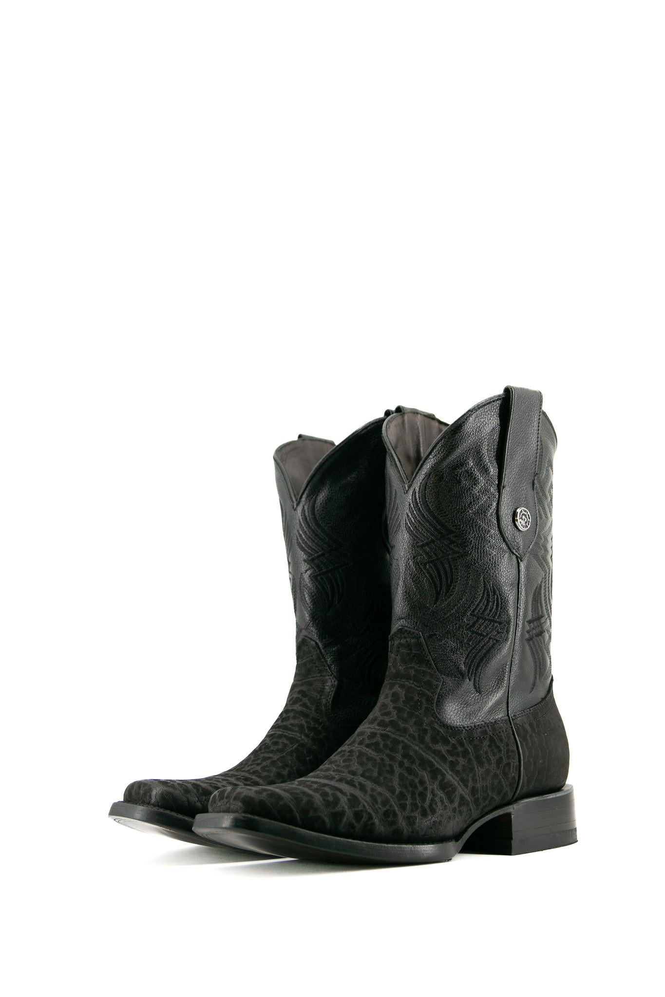 Texas Bull Neck Rodeo Cowboy Boots - Genuine Leather Western Riding Boots for Men & Women | Perfect for Rodeo, Country Dancing & Outdoor Adventures