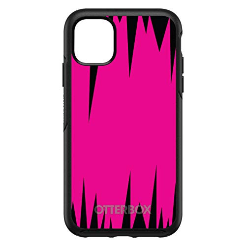 Neon Pink Black Spikes