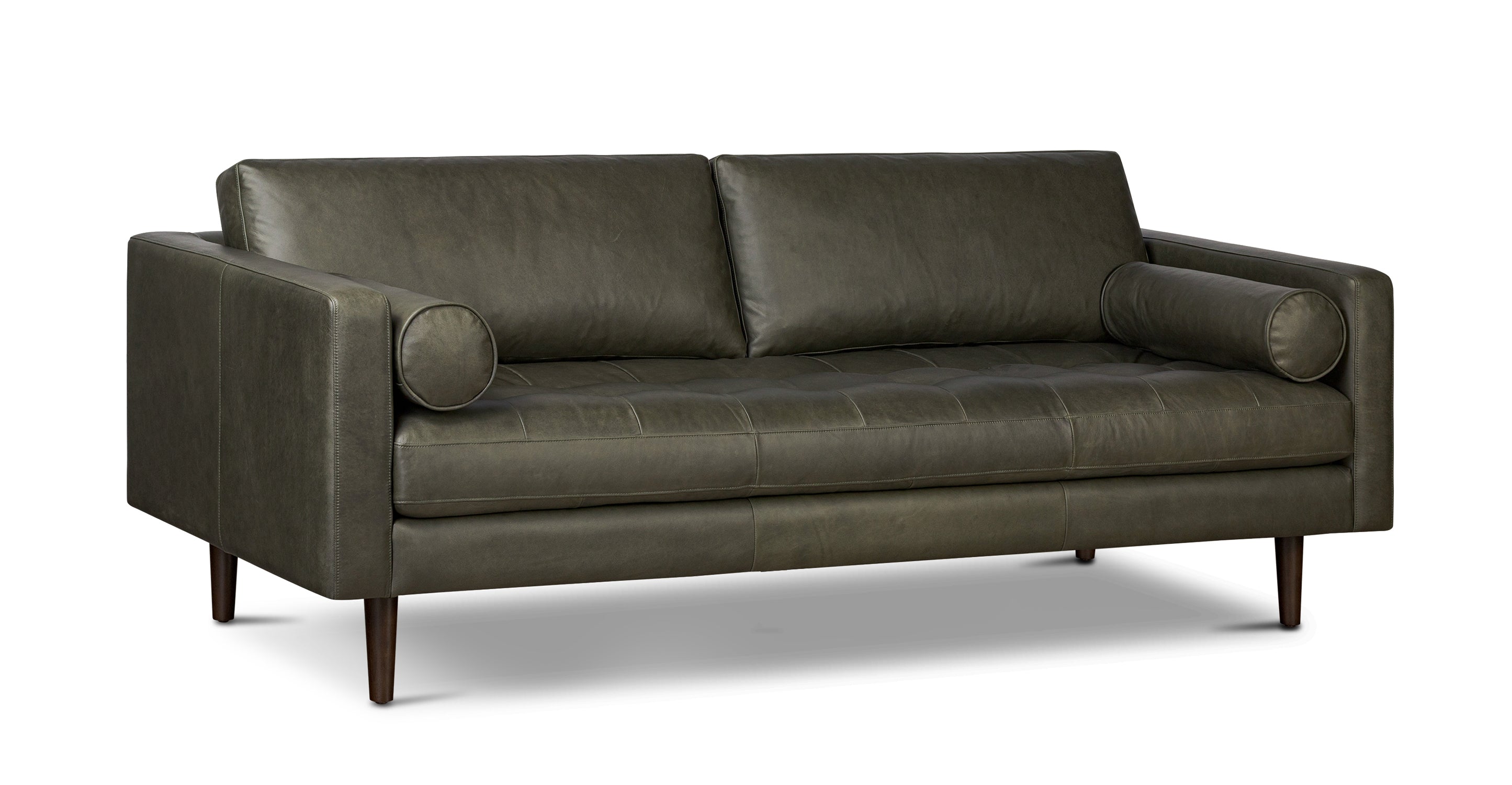 Premium Napa Leather Sofa - Modern Luxury Living Room Furniture for Home & Office - Perfect for Relaxing, Entertaining & Stylish Decor