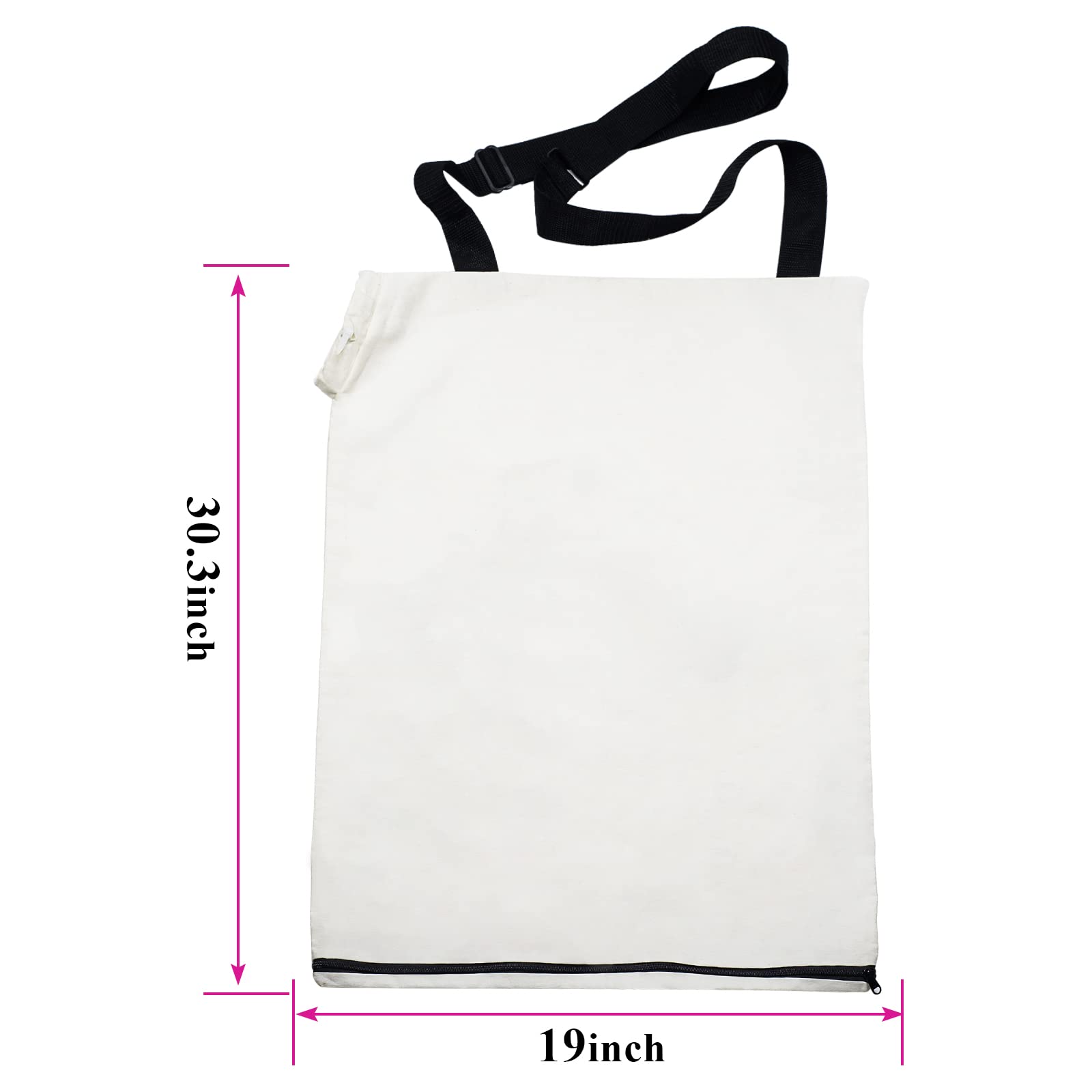 Toro Leaf Blower Vacuum Replacement Bag - Compatible with Models 108-8994, 137-2336, 127-7040, 51553, 51573, 51587, 51619 - Durable 2-Pack with Bottom Zip Design for Easy Emptying - Perfect for Fall Yard Cleanup & Landscaping Maintenance