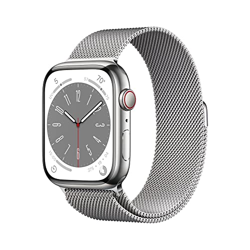 Silver Stainless Steel Case with Silver Milanese Loop