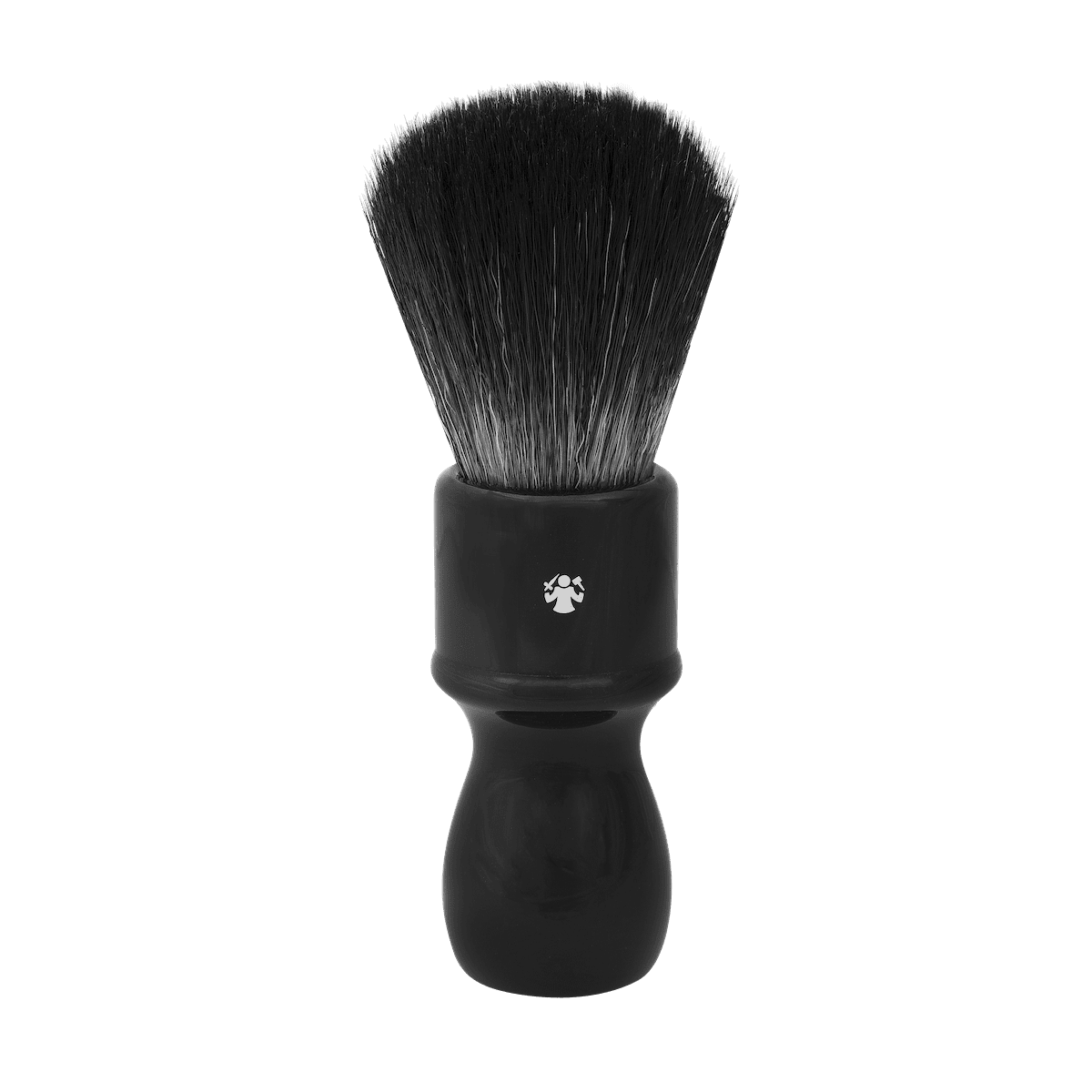 Dovo Black Synthetic Shaving Brush for Men - Soft & Durable Hi Brush for Smooth Shaving - Perfect for Wet Shaving, Travel & Grooming Kits