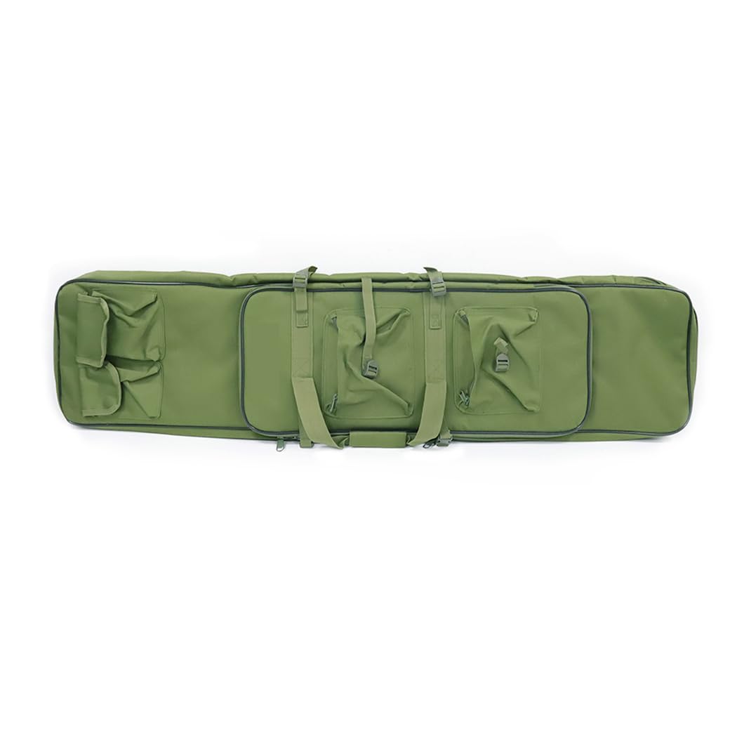 LUVODI 118cm Tactical Airsoft Rifle Carry Case Bag - Durable Protection for Airsoft Replicas (Green) | Perfect for Airsoft Games, Storage & Transport