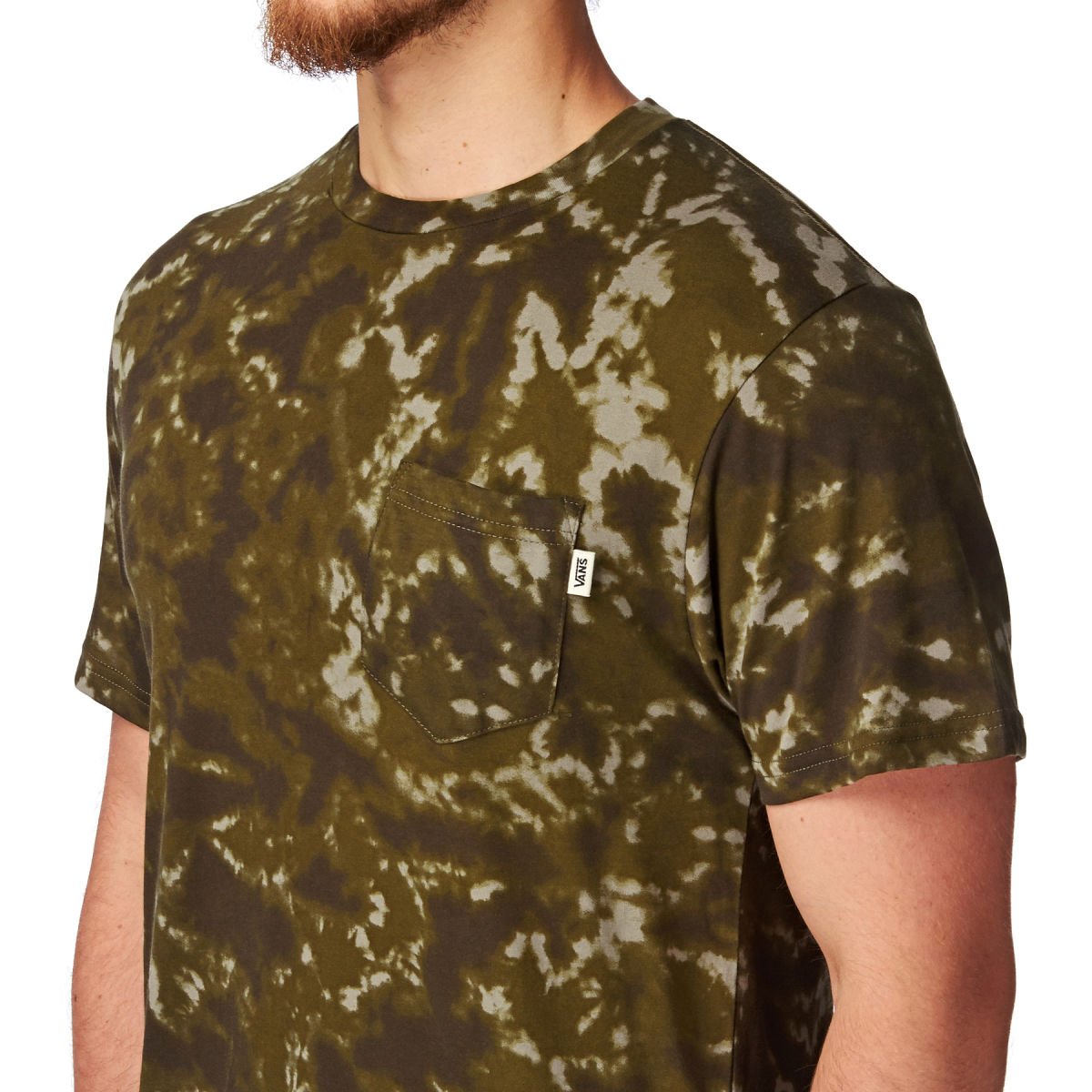 Vans Men's Graphic Pocket T-Shirt - Camouflage Print Casual Tee for Streetwear & Everyday Comfort