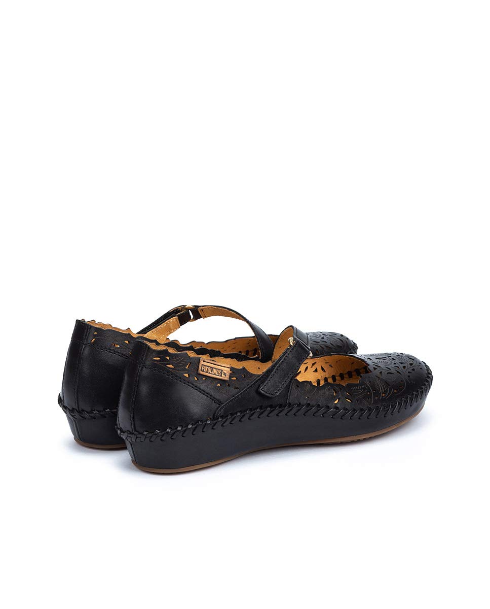 PIKOLINOS Women's Leather Ballerina Flats - Comfortable P. Vallarta Style Ballet Shoes for Work, Travel & Casual Wear