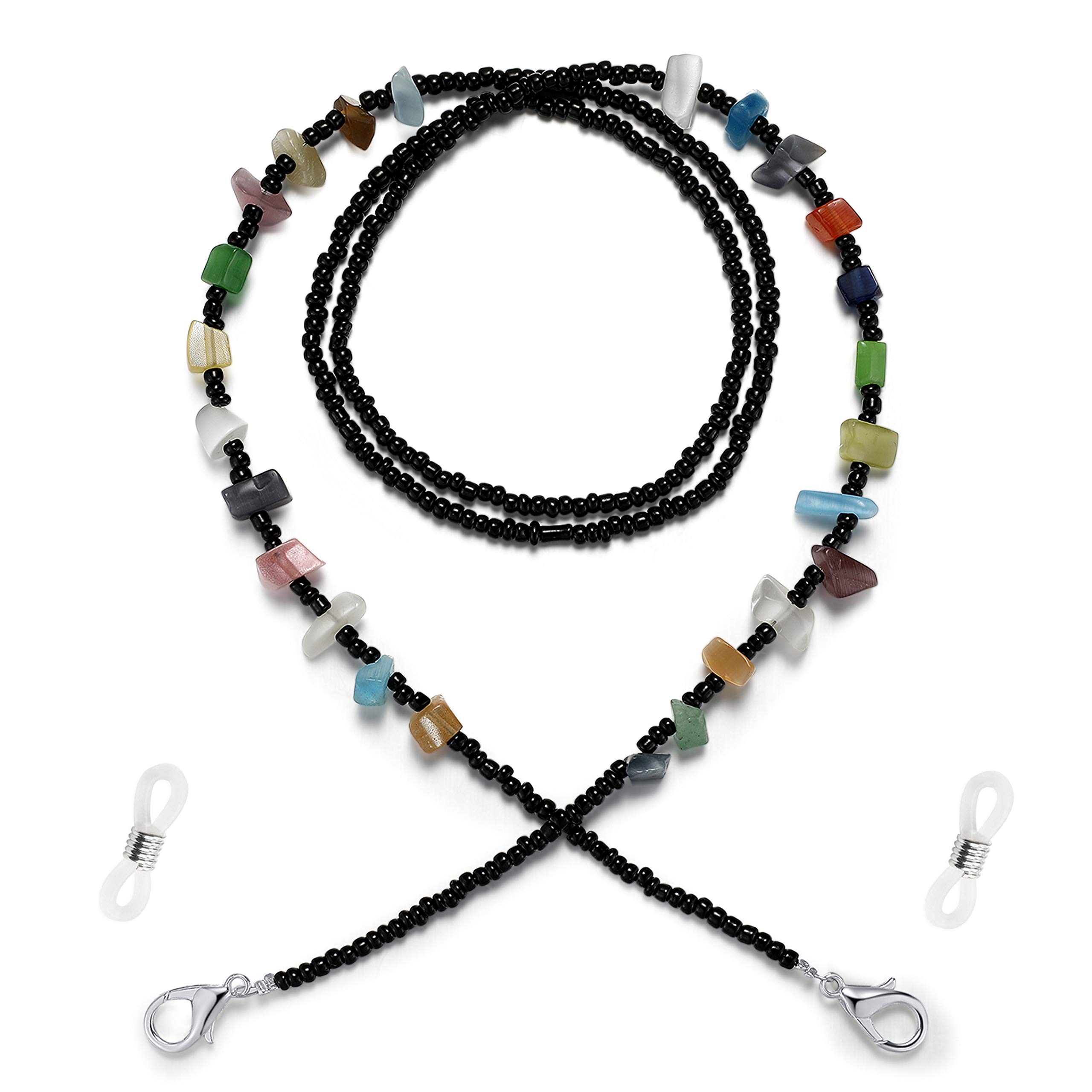 CRIMMY Stylish Eyeglass Chain Necklace for Women - Adjustable Glasses Holder Strap for Reading Glasses & Sunglasses - Perfect for Work, Travel, and Outdoor Activities