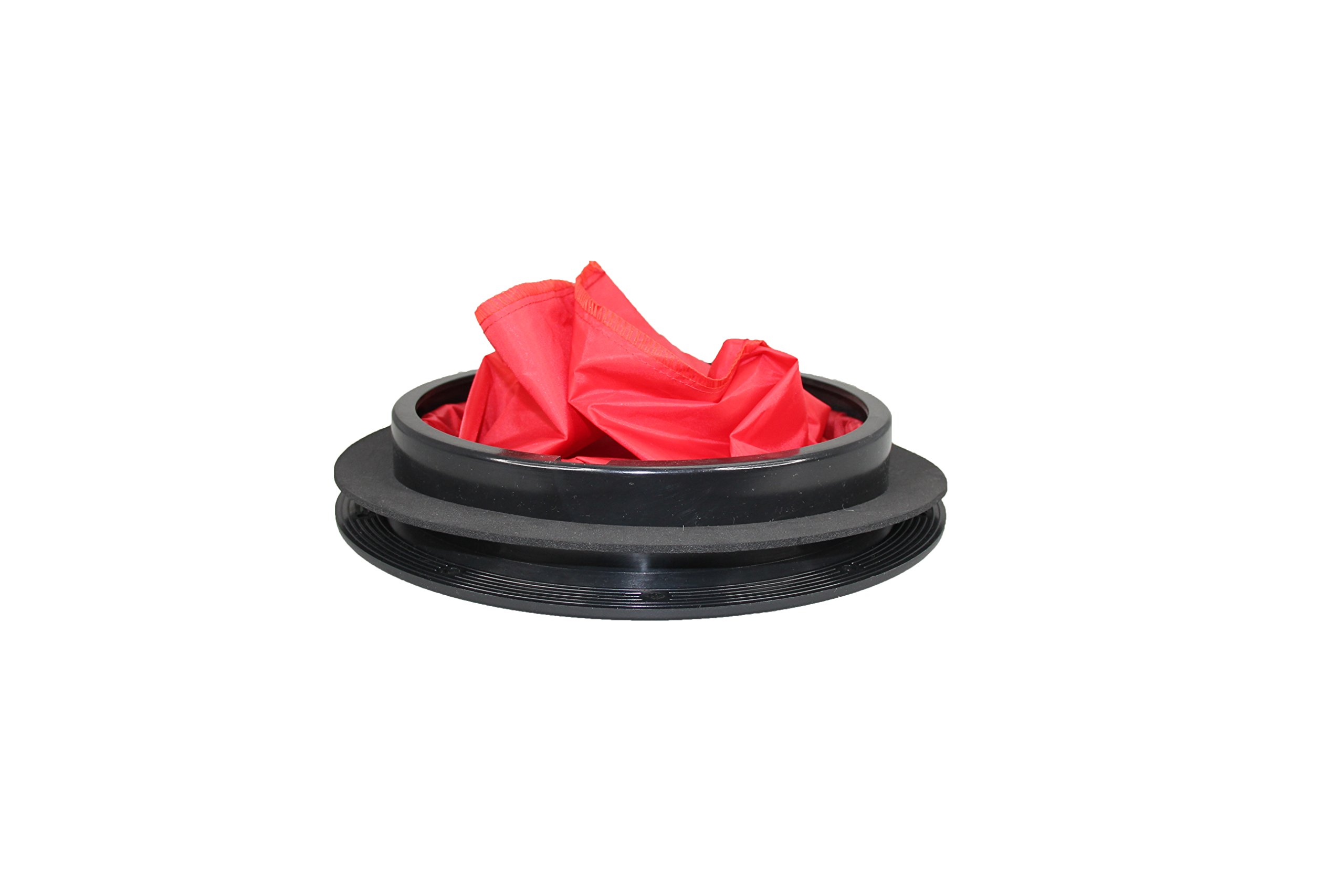 Heavy Duty 8'' Waterproof Black Plastic Deck Plate Hatch Cover for Boats, Kayaks & Canoes - Lockable Storage with Bag - Marine & Fishing Accessories | Ideal for Sailing, Fishing Gear Storage & Waterproof Protection
