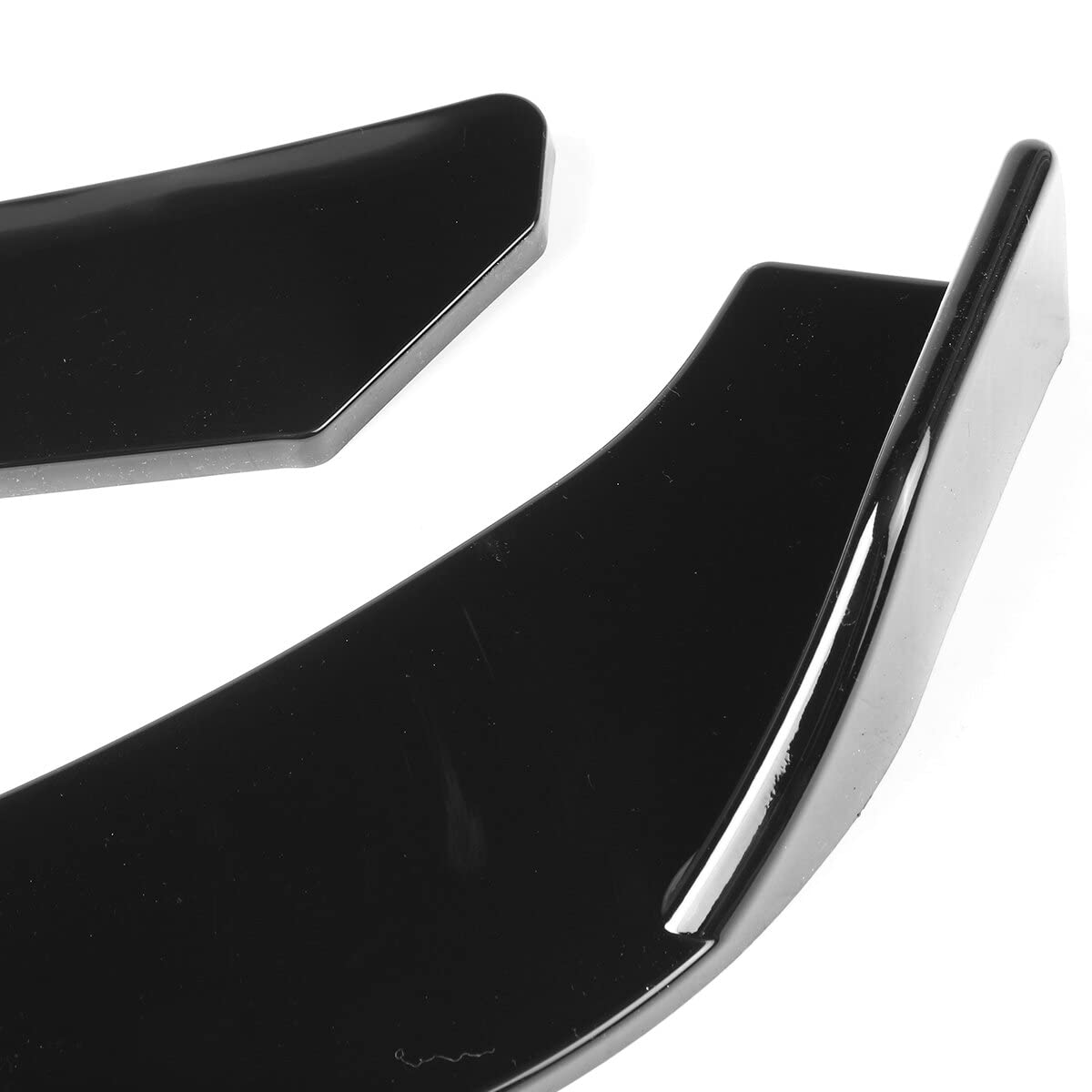 Universal Glossy Black Car Body Kit - Front Bumper Lip Spoiler (74.5cm) + Side Skirt Extensions + Rear Bumper Lip (35cm) for Most Vehicles | Enhanced Aerodynamics & Sporty Styling for Sedans, Coupes, and Hatchbacks