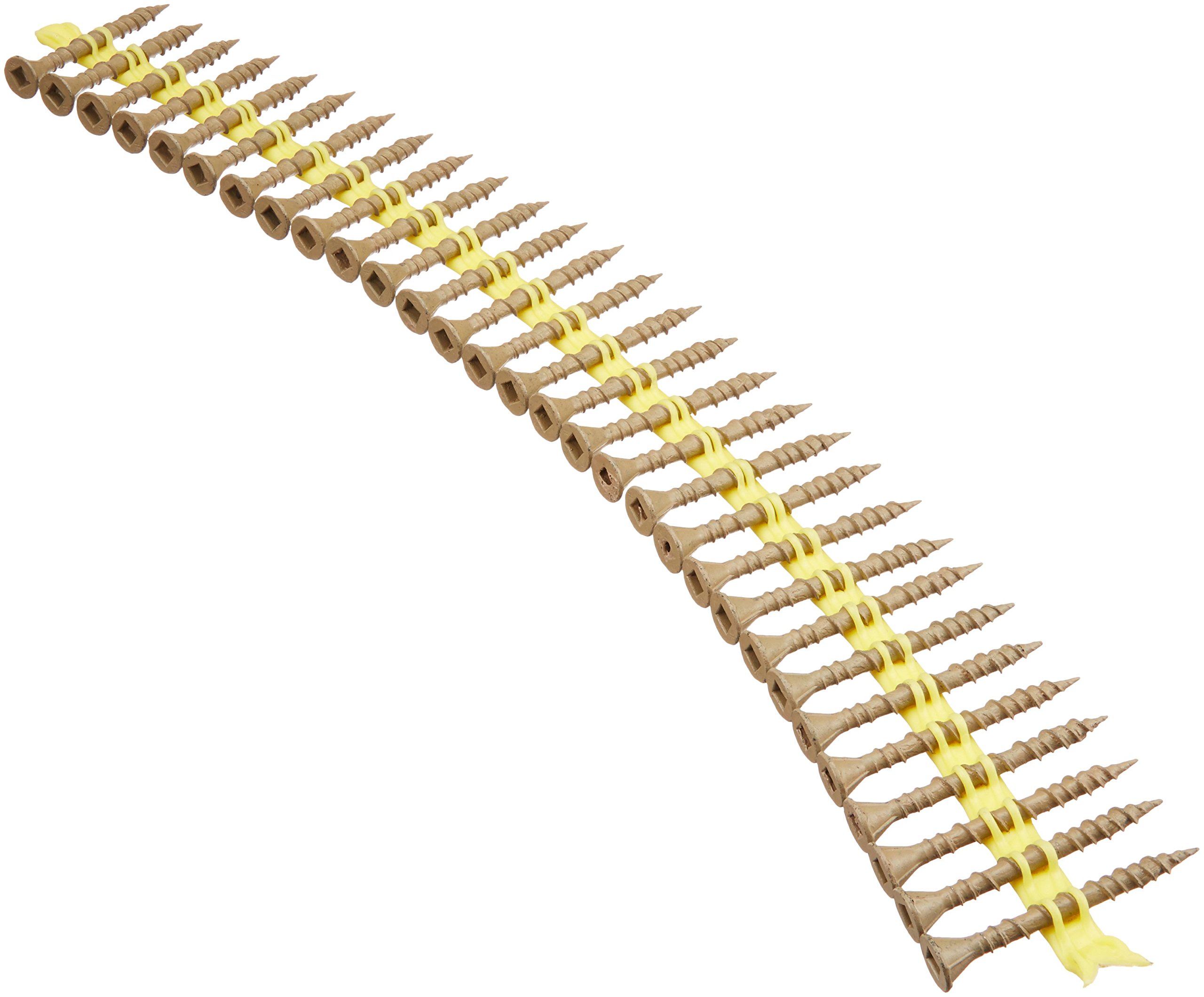 **Simpson Strong-Tie DSVT158S Deck-Drive DSV Wood Screw (Collated) — 8 x 1-5/8 in. T25 6-Lobe, Tan (2000-Pack) – Heavy-Duty Fasteners for Decking, Fencing & Outdoor Construction**