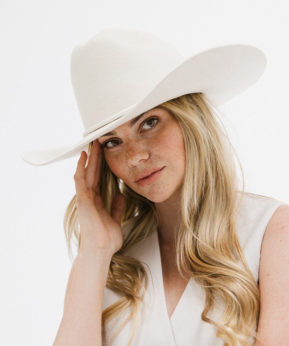Teddy Cattleman Cowboy Hat for Men & Women - Western Style Felt Cowboy Hat with Adjustable Chin Strap - Perfect for Rodeo, Country Music Festivals & Outdoor Adventures