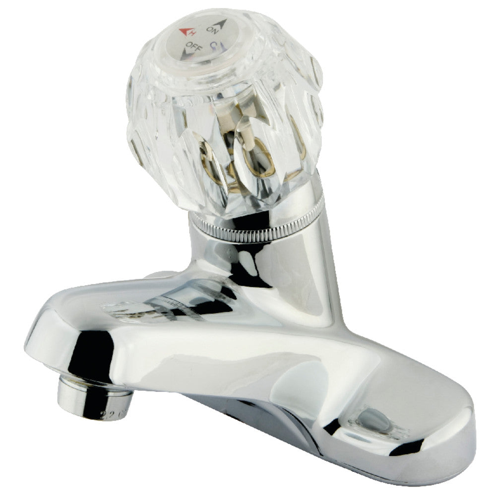Kingston Brass KB521LP Single Handle 4-Inch Centerset Bathroom Faucet - Chrome Finish for Vanity Sink, Powder Room & Guest Bathroom