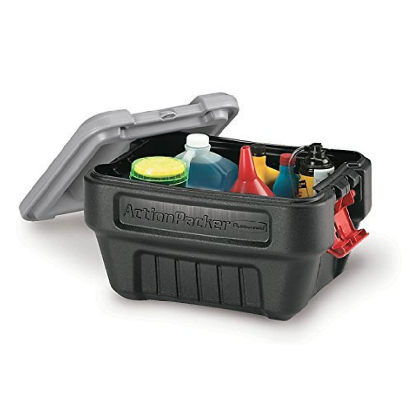 Rubbermaid FG11720238 24 Gallon ActionPacker Storage Bin with Latching Lid - Heavy Duty Plastic Container for Home, Garage, Camping & Outdoor Gear Organization