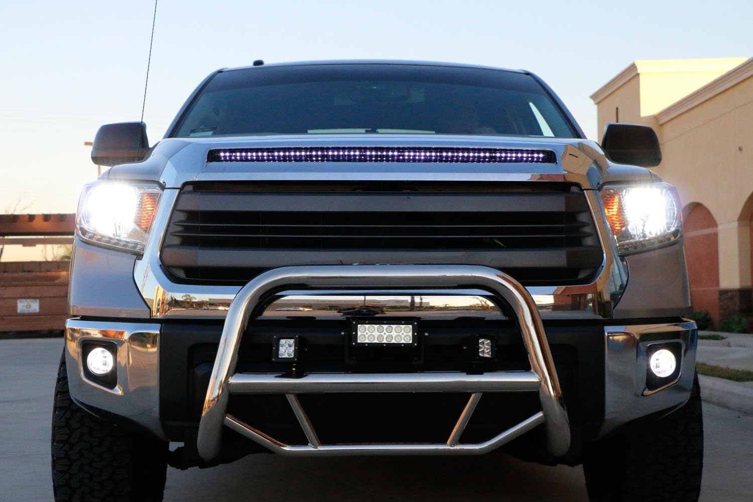 iJDMTOY High Power XB-D LED Fog Lights & Driving Lights Kit for 2014-2021 Toyota Tundra - Includes Garnish Bezels & Wiring Harness | Durable Off-Road Lighting for Night Driving & Foggy Conditions