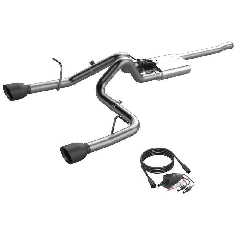 2018-2024 Jeep Wrangler JL QTP Screamer Cat-Back Exhaust System with Black Tips - Performance Upgrade for Off-Roading & Daily Driving