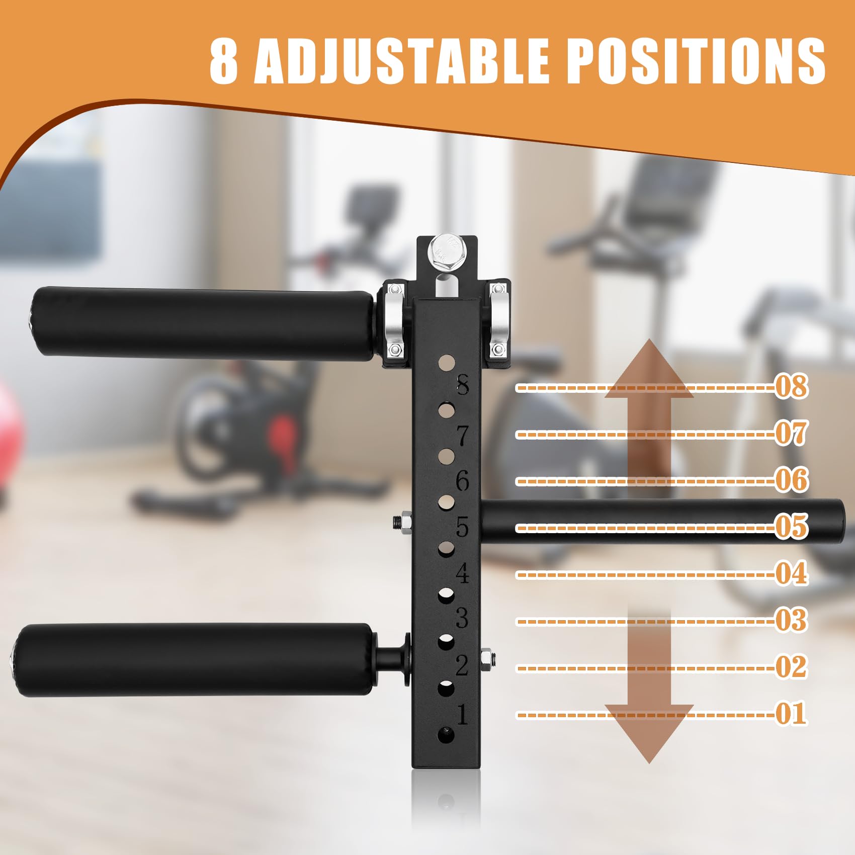 Power Rack Leg Extension & Curl Machine - 26mm/18mm Adjustable Squat Rack Attachment for Seated Leg Strength Training - Perfect for Home Gym & Strength Workouts