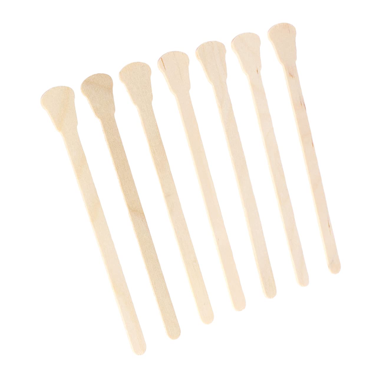 FRCOLOR 50-Piece Wooden Eyebrow Spatula Set - Professional Eyebrow Shaping & Hair Removal Tools for Salon, Home Use, and DIY Beauty Care