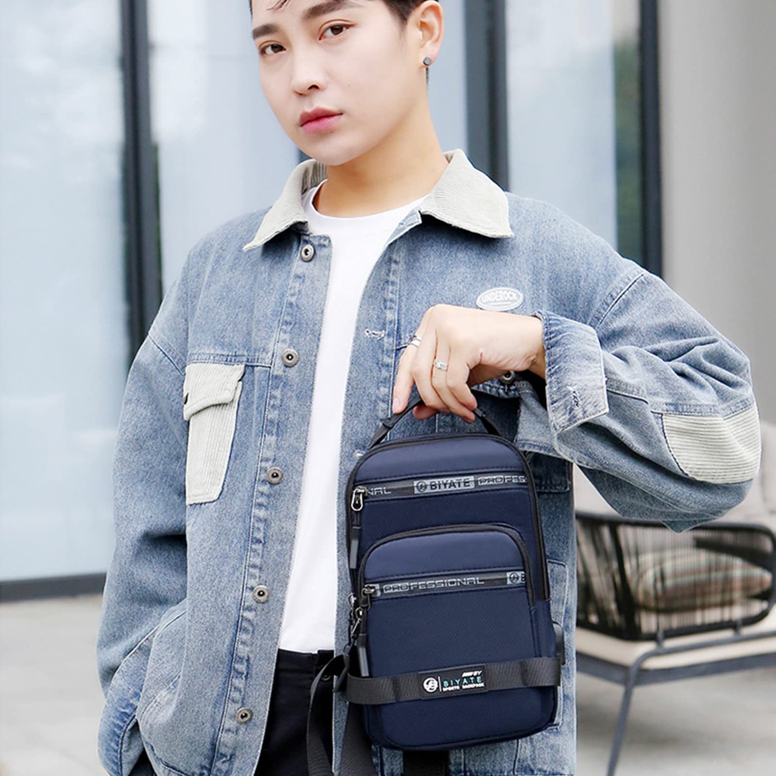 Waterproof Crossbody Bag with USB Charging Port - Unisex Chest Shoulder Backpack for Men & Women - Perfect for Travel, Hiking, Commuting & Daily Use