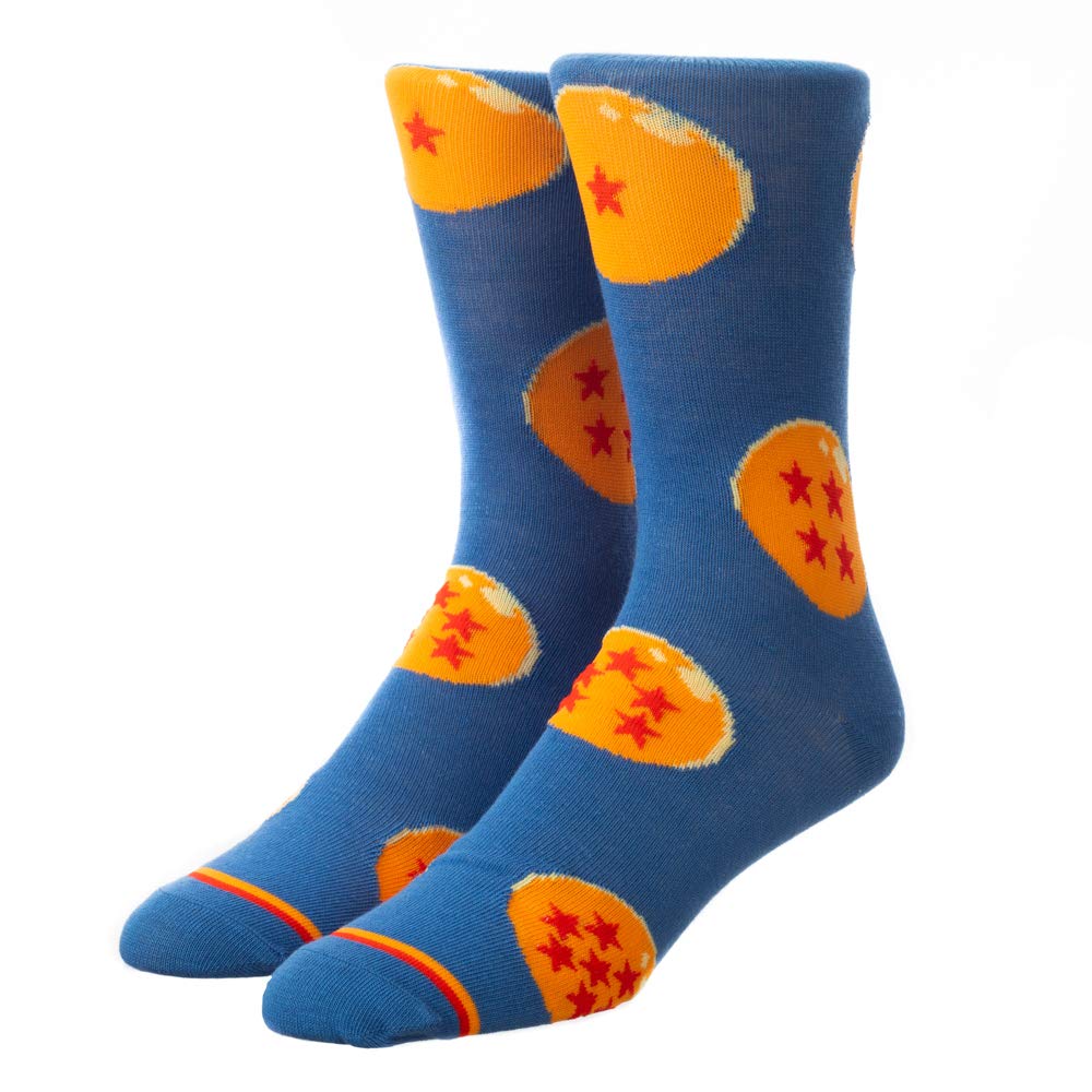 Dragon Ball Z Anime 5-Pack Men's Cotton Crew Socks - Comfortable Cartoon Character Socks for Daily Wear, Gym & Cosplay