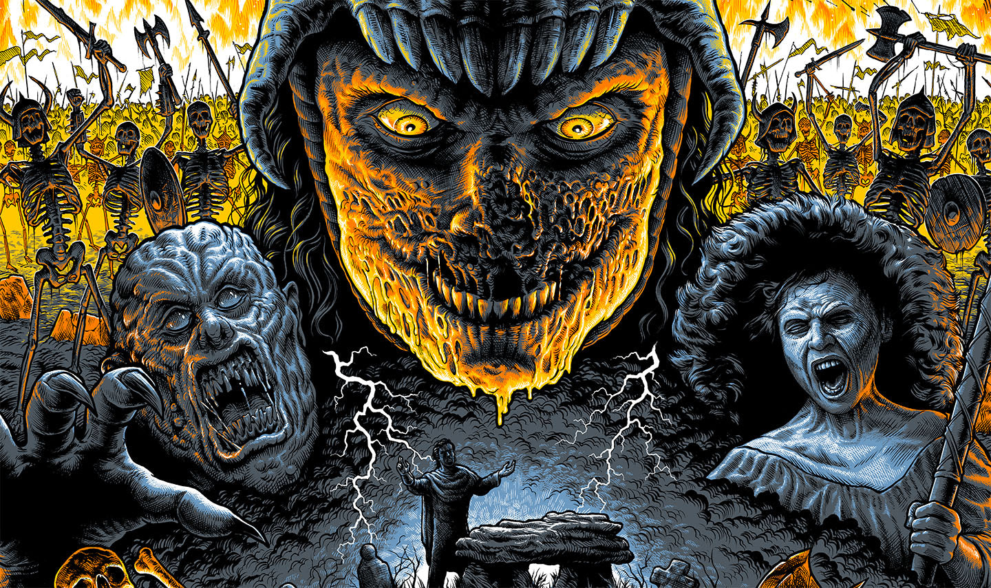 Army of Darkness Movie Poster - Classic Horror Film Wall Art Decor for Home, Office & Theater Rooms