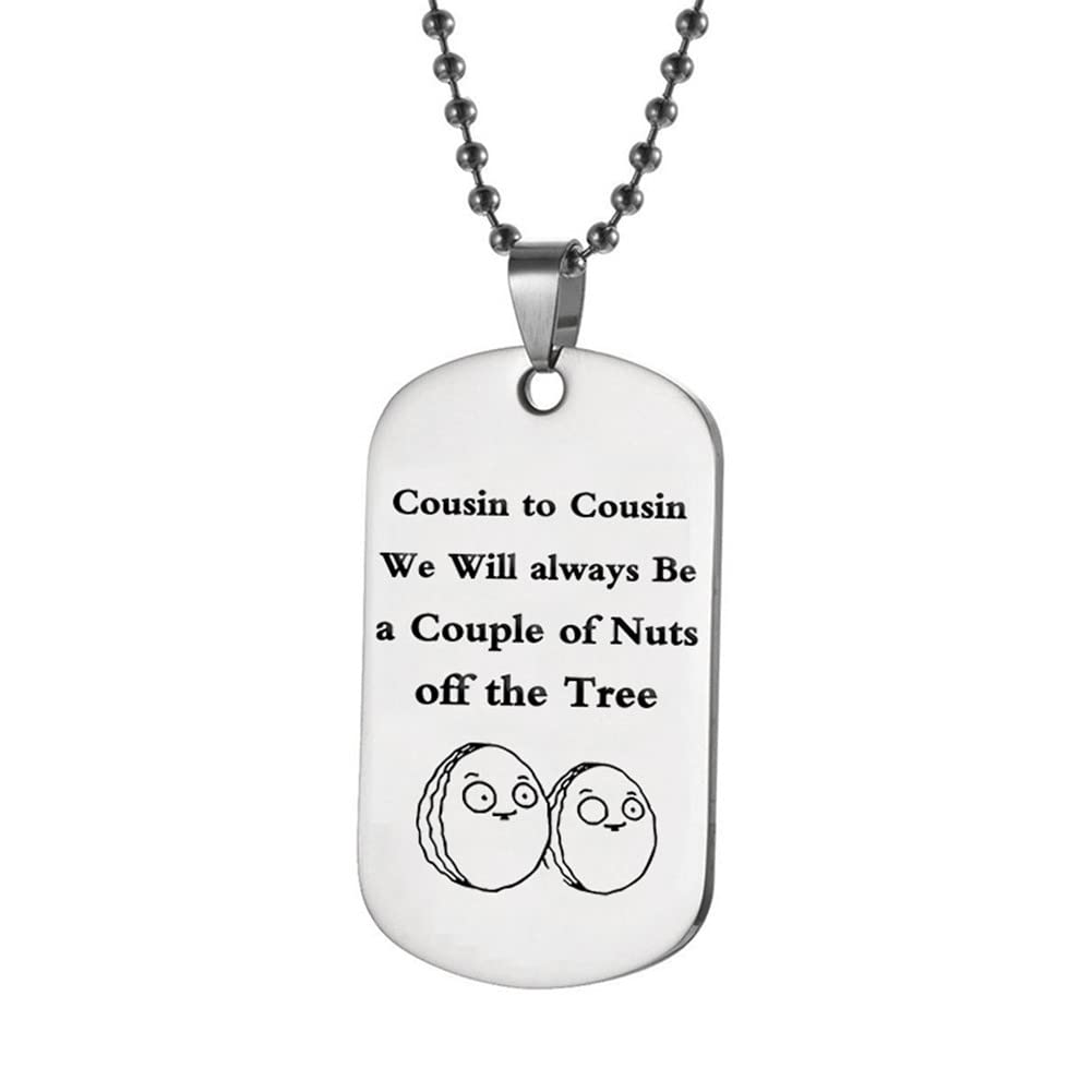 Personalized Cousin Necklace for Women & Men - Meaningful Birthday & Christmas Jewelry Gift - Perfect for Cousin Bonding & Special Occasions