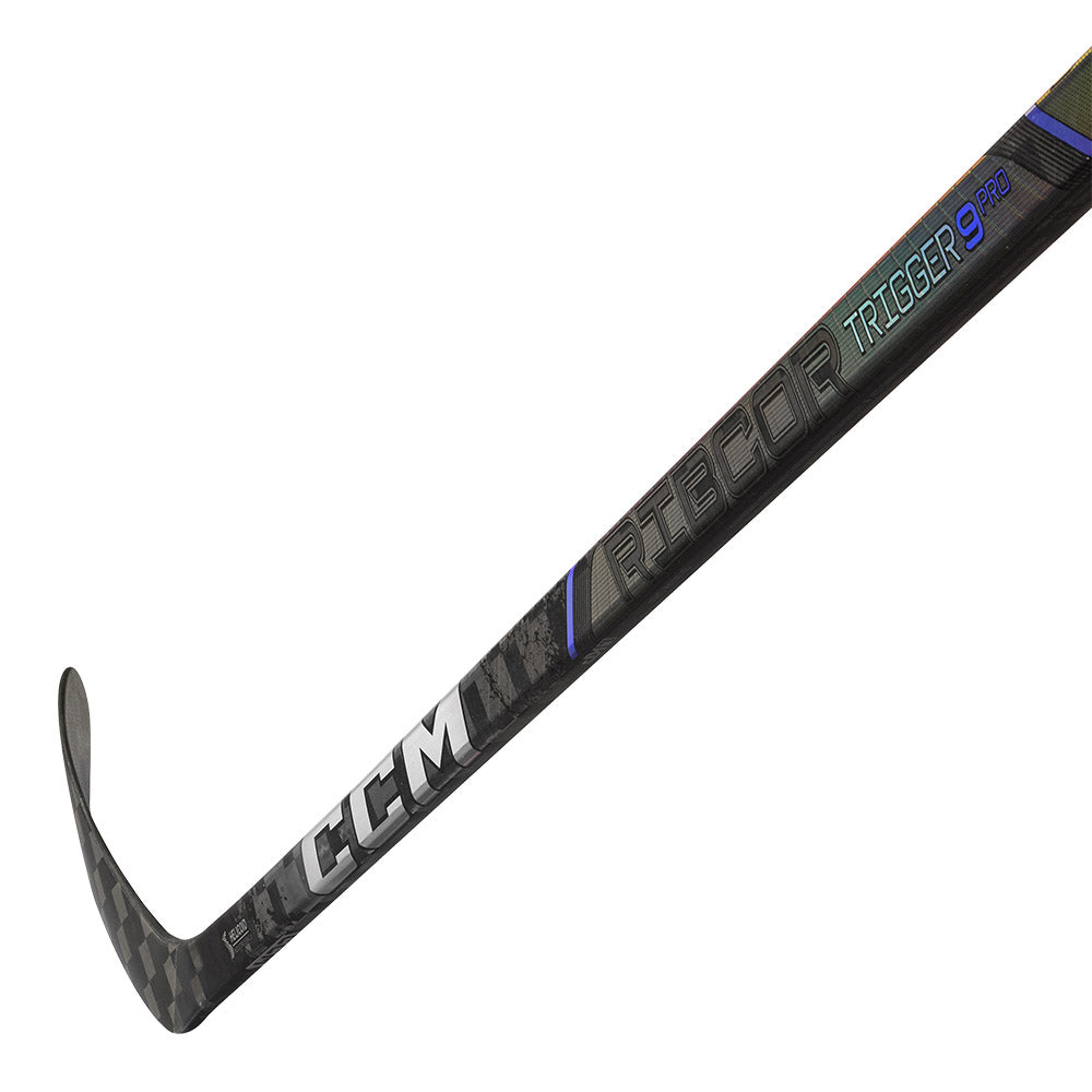 CCM Ribcor Trigger 9 Pro Senior Ice Hockey Stick - High Performance Carbon Fiber Hockey Stick for Competitive Players - Perfect for Power Shots & Quick Release Plays