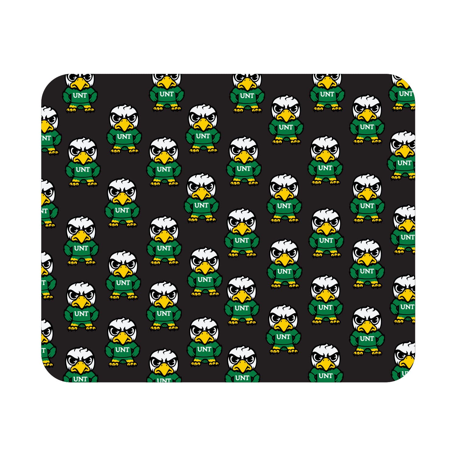 OTM Essentials University of North Texas Standard Fabric Mouse Pad - Desk Accessories & Gaming Mouse Mat with Tokyodachi Mascot Design for Office, Home, and Gaming Setups