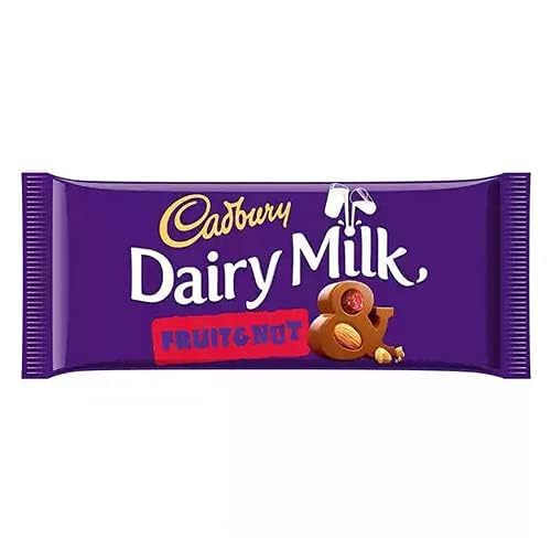 Cadbury Dairy Milk Fruit & Nut Chocolate Bars - 18 Pack (110g Each) - Perfect for Gifts, Snacking & Sharing at Parties