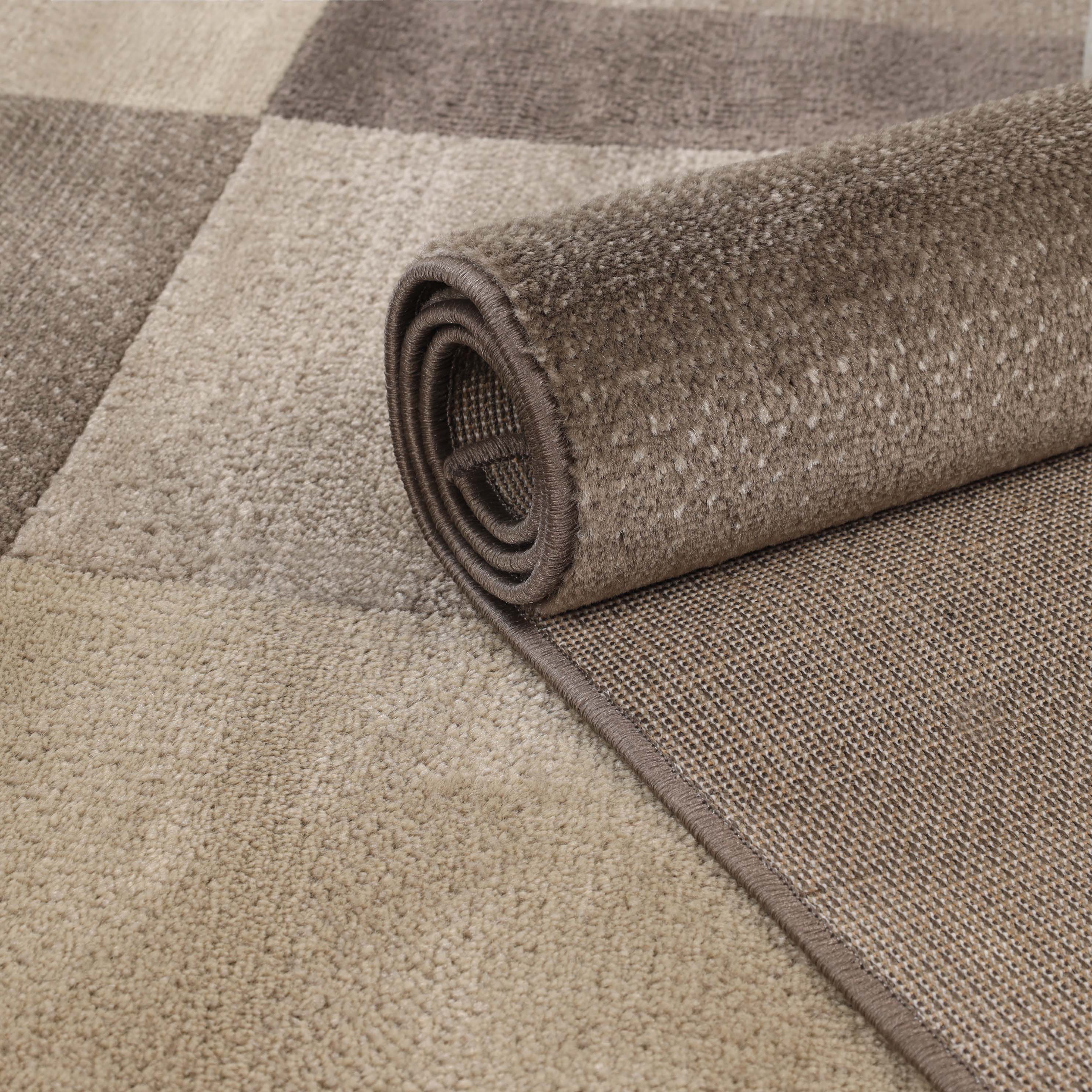 Clifton Modern Geometric Patchwork Area Rug or Runner Rug - Stylish Home Decor for Living Room, Bedroom & Office - Soft & Durable Floor Covering