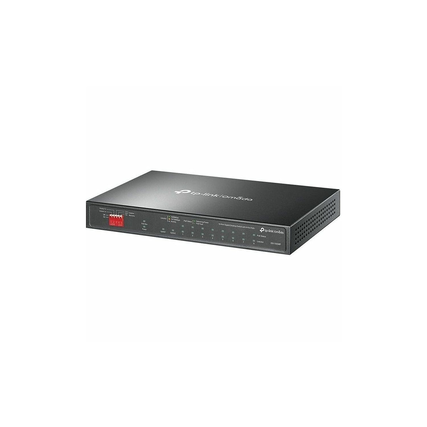TP-Link Omada DS110GMP 8-Port Gigabit Ethernet Switch | Unmanaged Network Switch with PoE (Power over Ethernet) | 10/100/1000 Mbps | Plug & Play | Ideal for Home Office, Small Business & Smart Home Devices