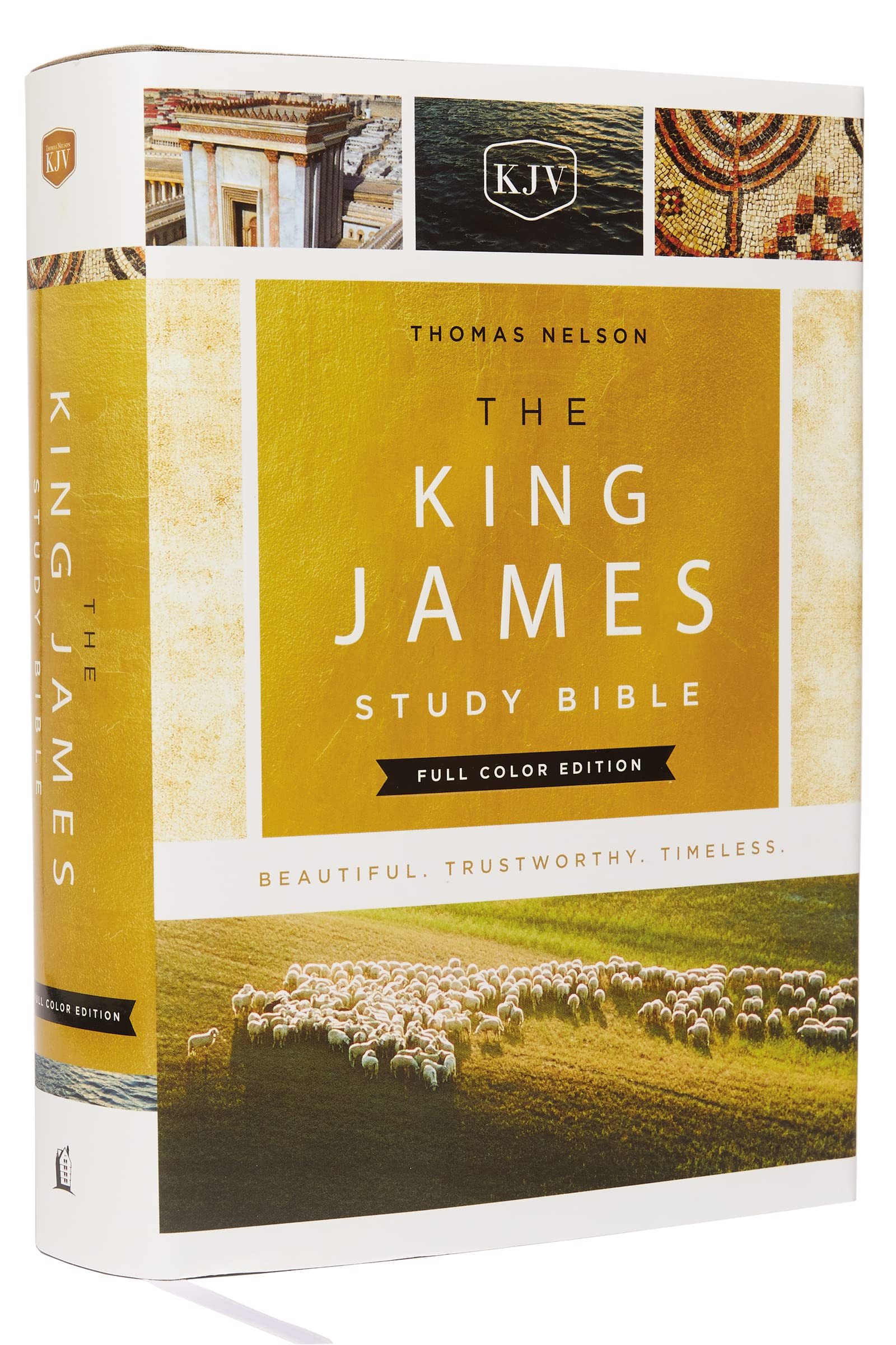 King James Study Bible - Full-Color Edition, Clothbound Hardcover, Red Letter KJV Holy Bible | Perfect for Bible Study, Church Services & Christian Devotion