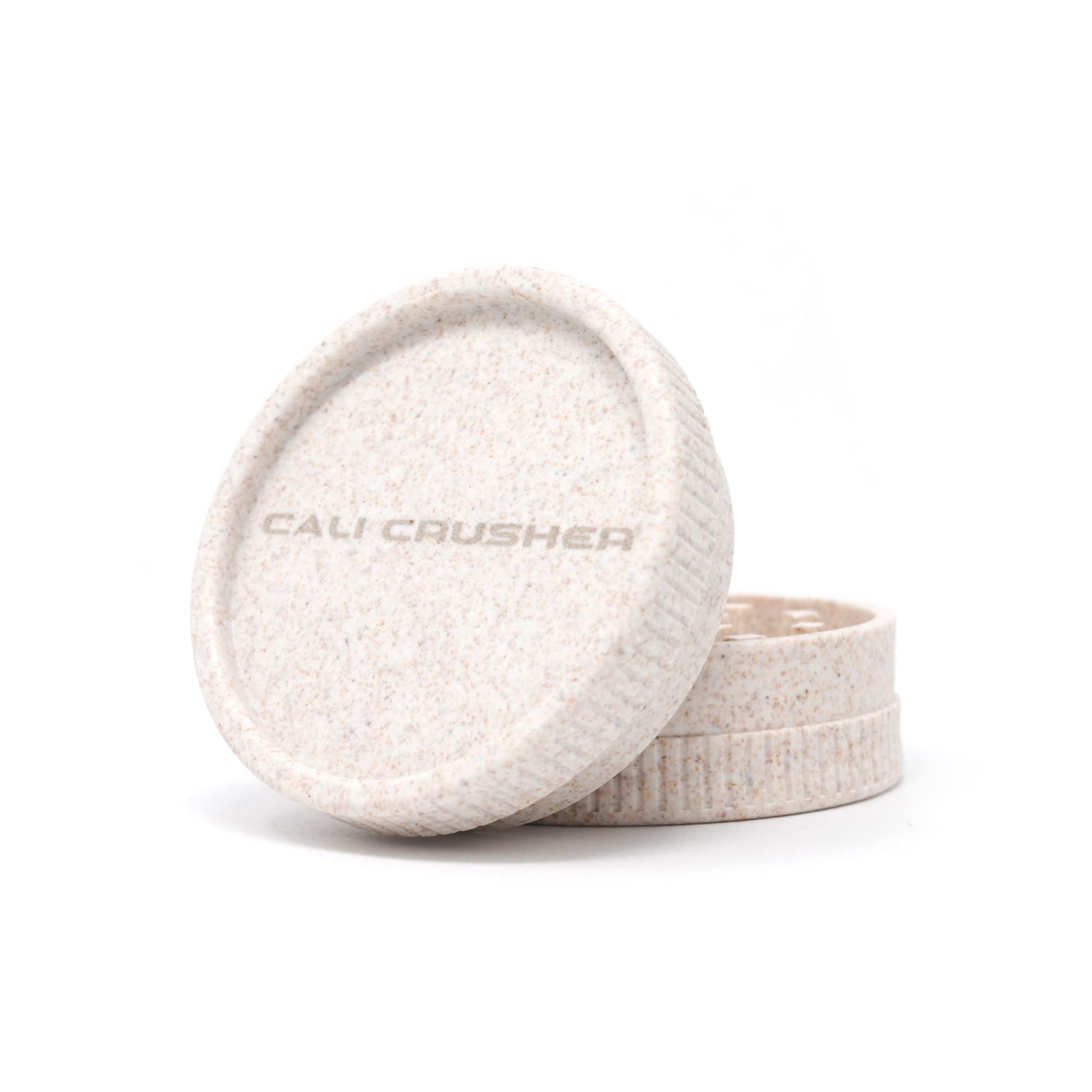 **Cali Crusher Eco Hemp Grinder 2.15 Inch 2-Piece Biodegradable Herb Grinder - Best California Hemp Grinder (White) - Perfect for Travel, Camping & Eco-Friendly Smoking Accessories**