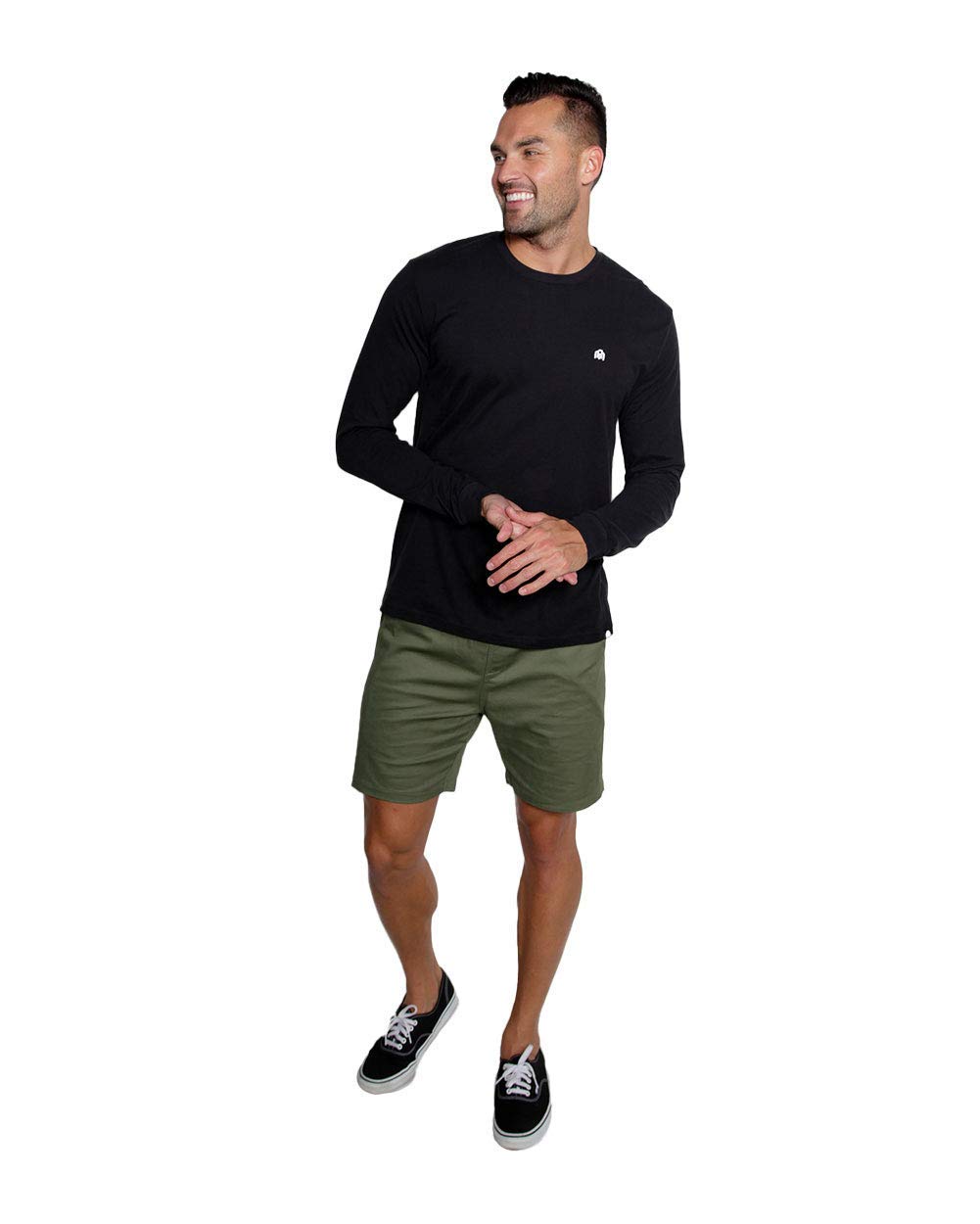 INTO THE AM Men's Long Sleeve T-Shirts | Casual Work Shirt | Sizes S-3XL | Perfect for Office, Outdoor & Everyday Wear