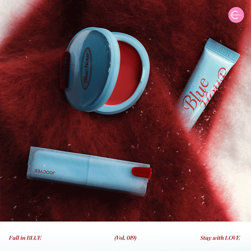 Joocyee Winter Blue Tone Series Makeup Set - All-in-One Cosmetics Kit for Eyeshadow, Blush & Lipstick | Perfect for Holiday Parties & Winter Makeup Looks