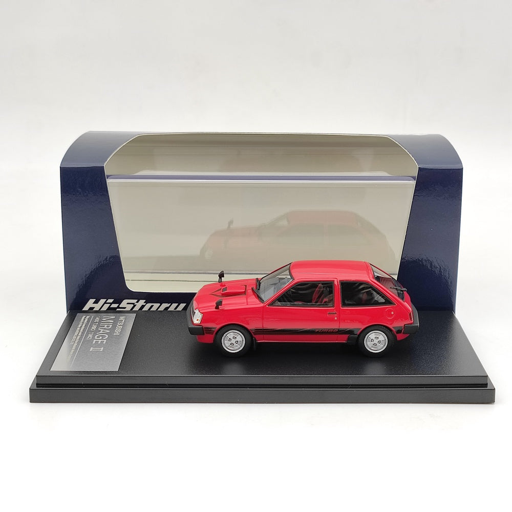 1/43 Scale Mitsubishi Mirage II 1400 Turbo 1982 HS302 Resin Diecast Model Car - Collector's Edition for Display & Racing Enthusiasts