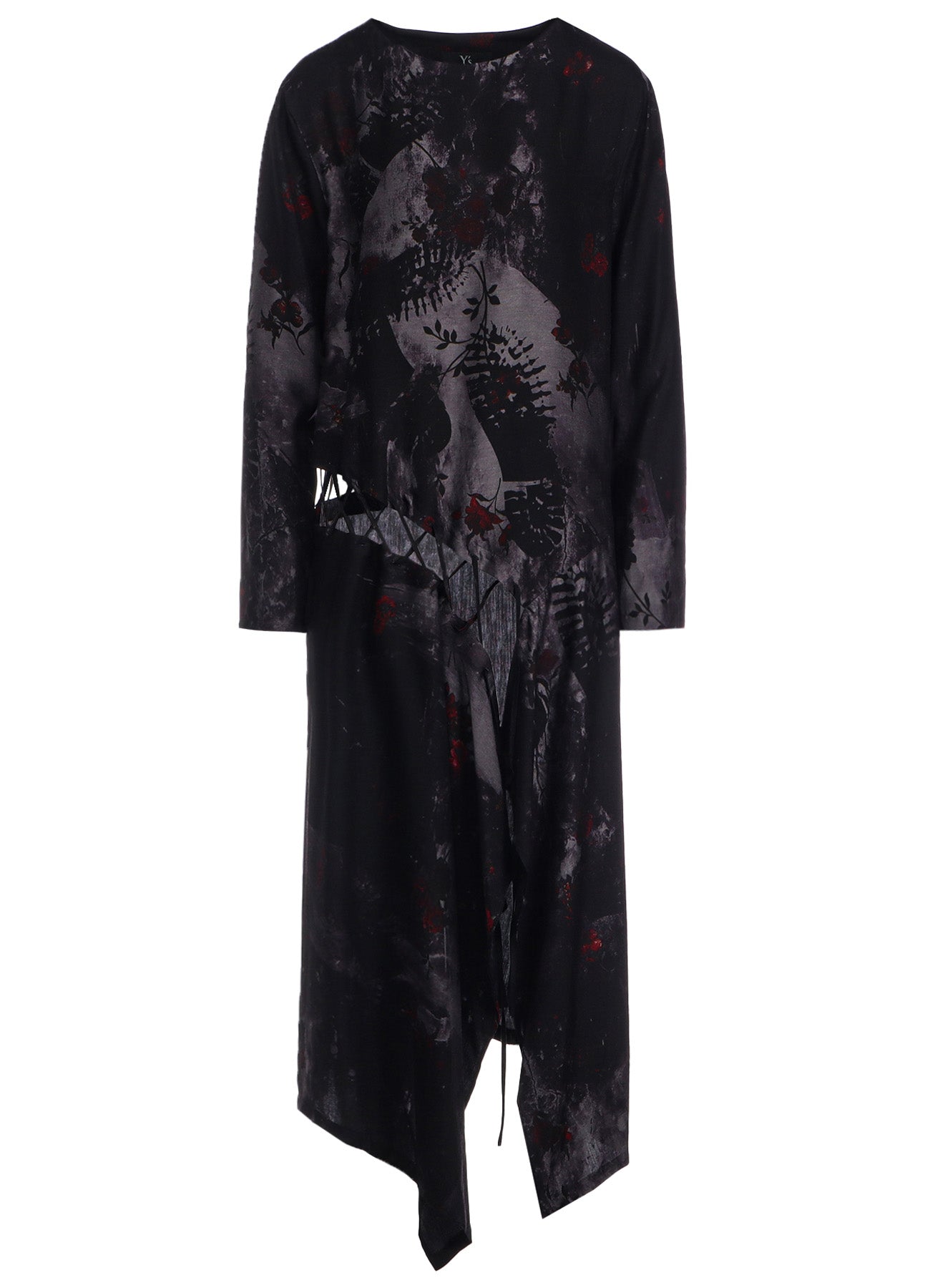 Elegant Floral Lace-Up Dress with CU/Twill Design - Perfect for Weddings, Parties & Special Occasions